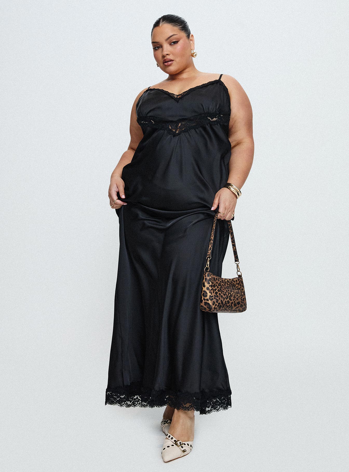 Jorjette Lace Maxi Dress Black 2025 Cheap Pice
