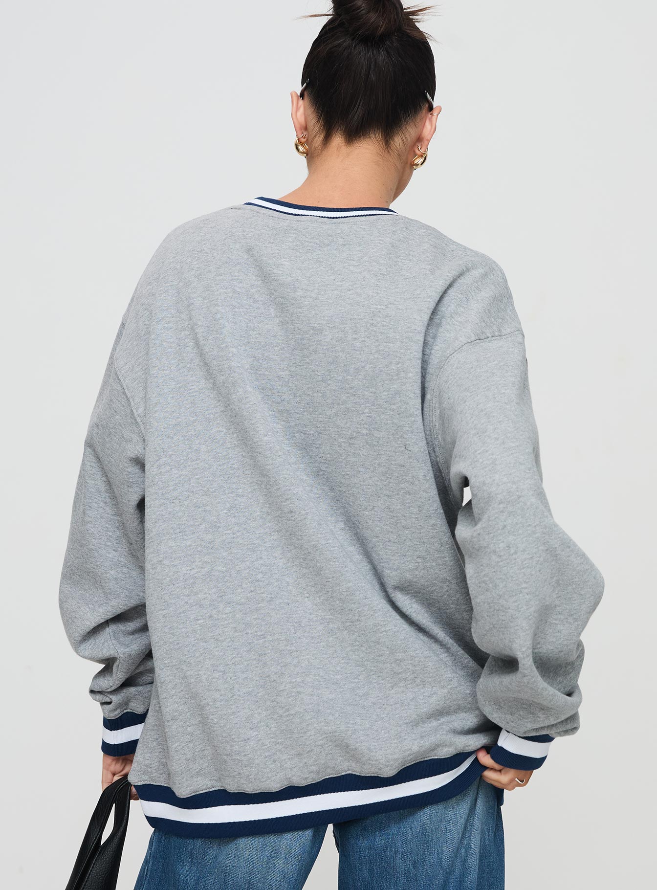 Snoopy Tennis Club Sweater Grey Cheap Perfect