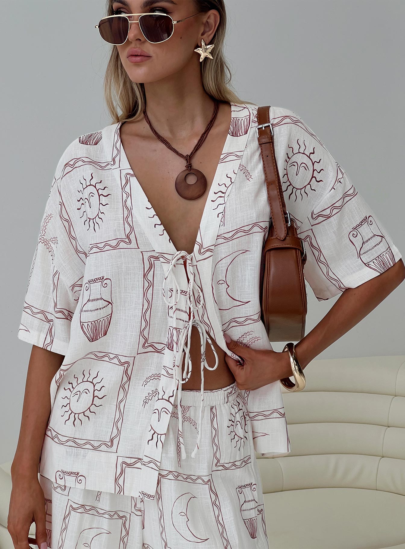 Sun Dream Shirt Cream / Multi Find Great Cheap Online