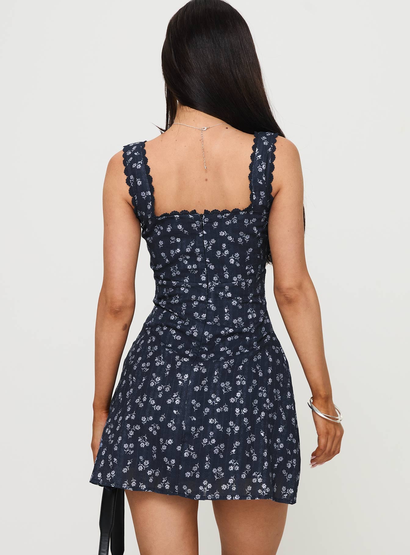 Dasha Mini Dress Navy Floral Cheap Official