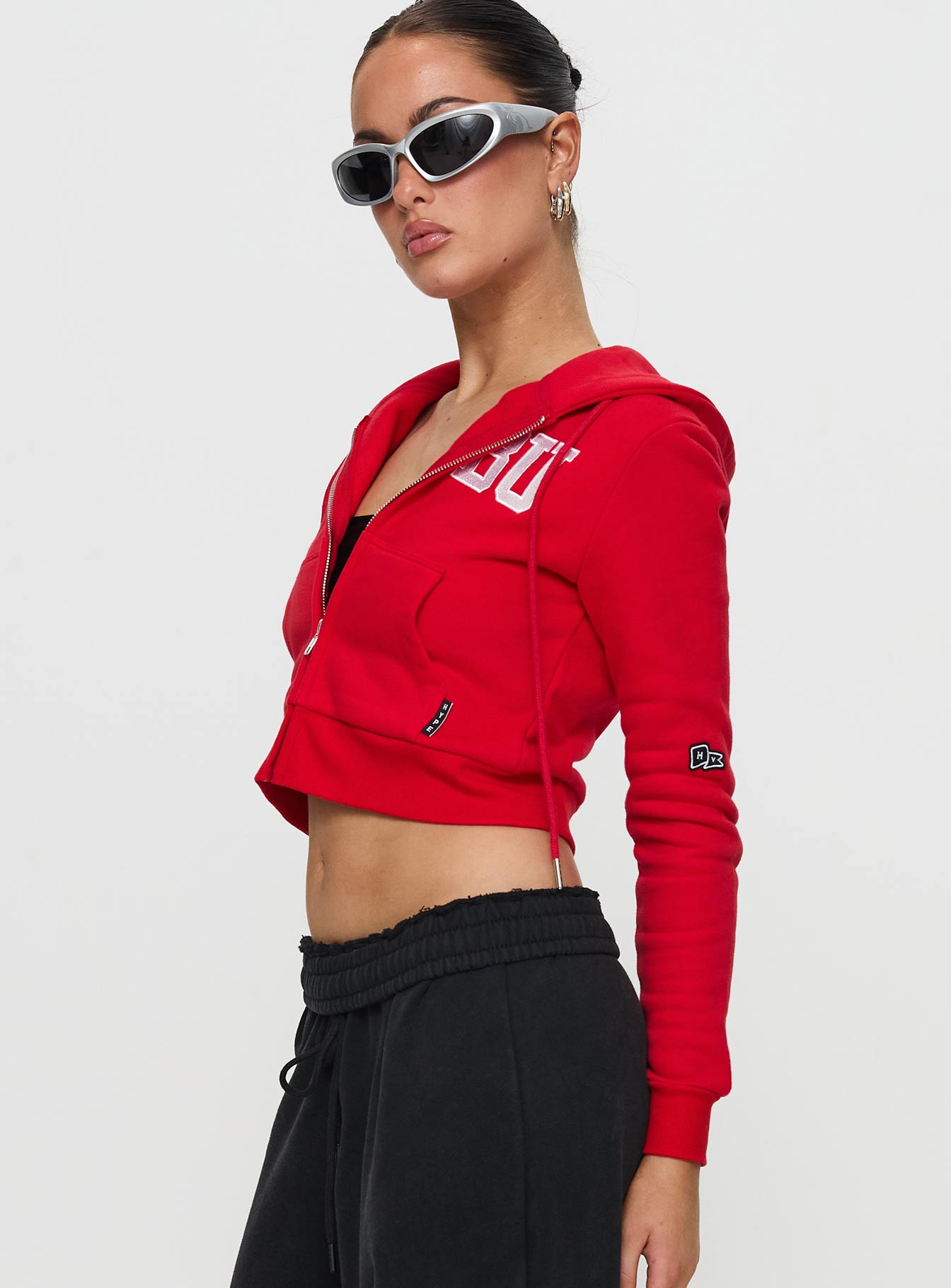 BU MIA Zip Sweater Red Outlet Low Pice Fee Shipping