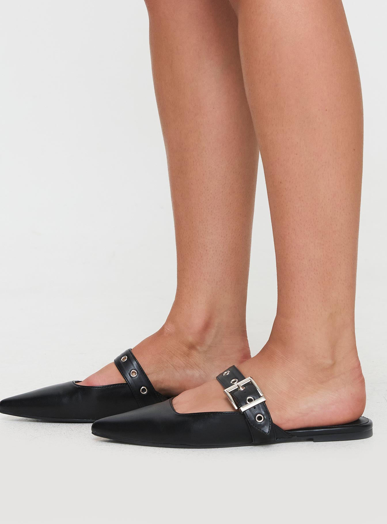 Billini Halsy Pointed Toe Flats Black Cheap Sale Finishline