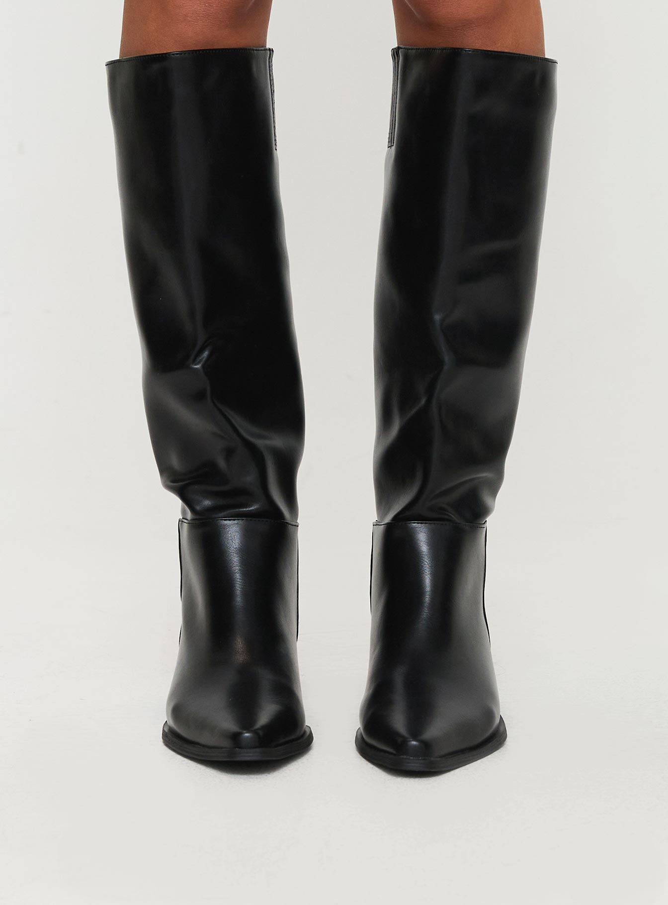 Rashi Knee High Boots Black Cheap Online Store