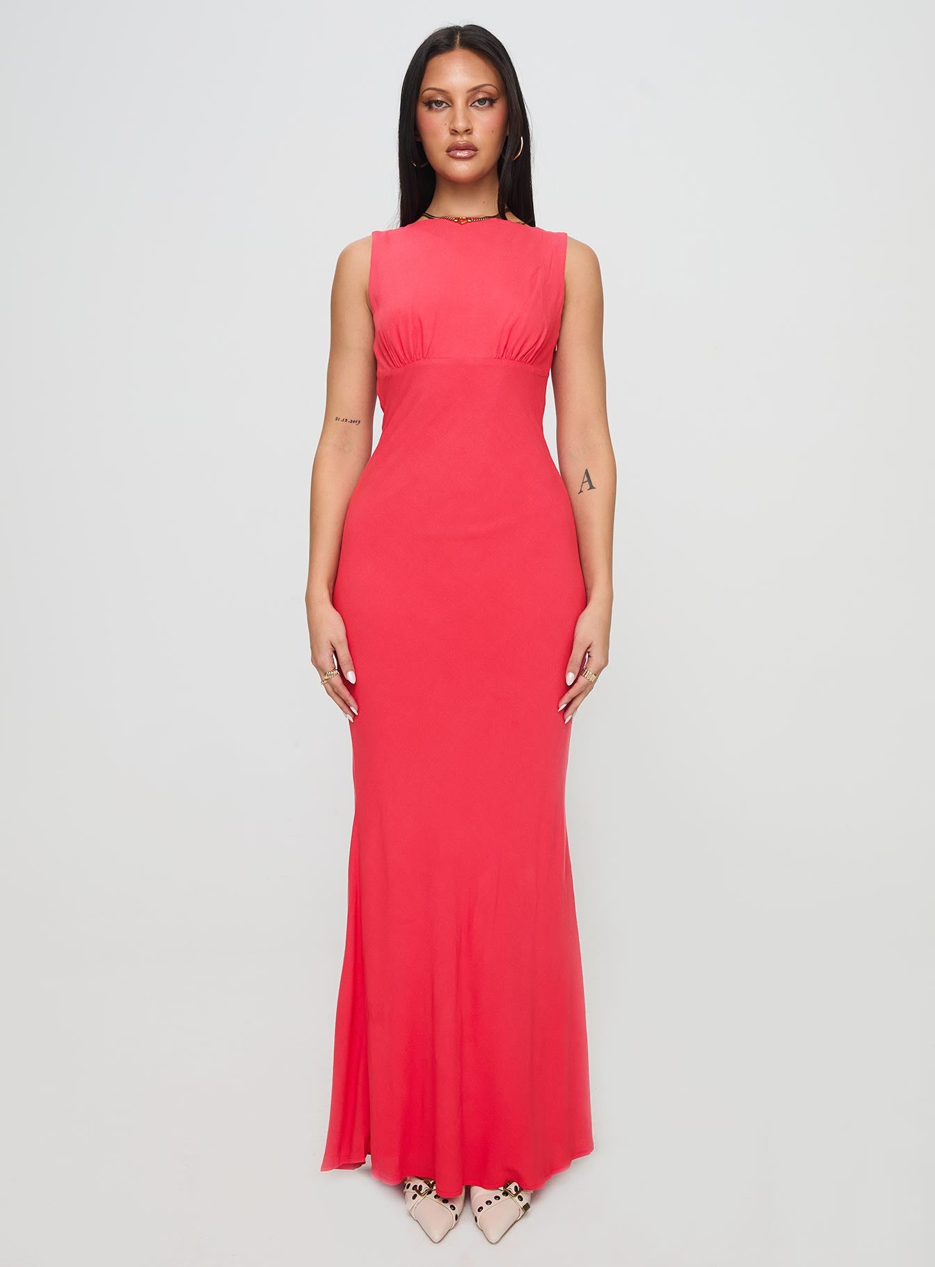 Bourne Maxi Dress Red Buy Cheap Explore