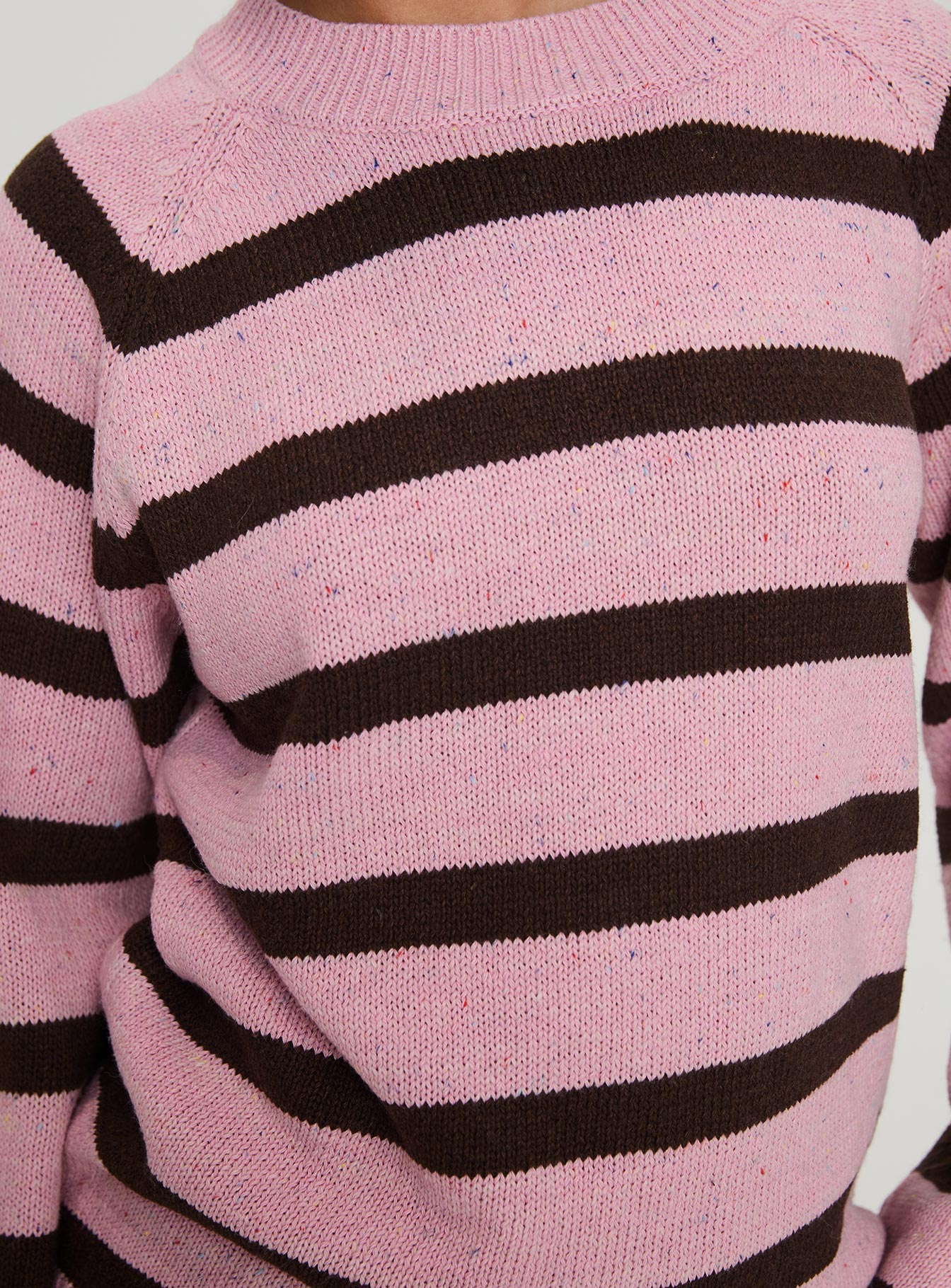 Jacquette Knit Sweater Pink / Brown Find Great For Sale