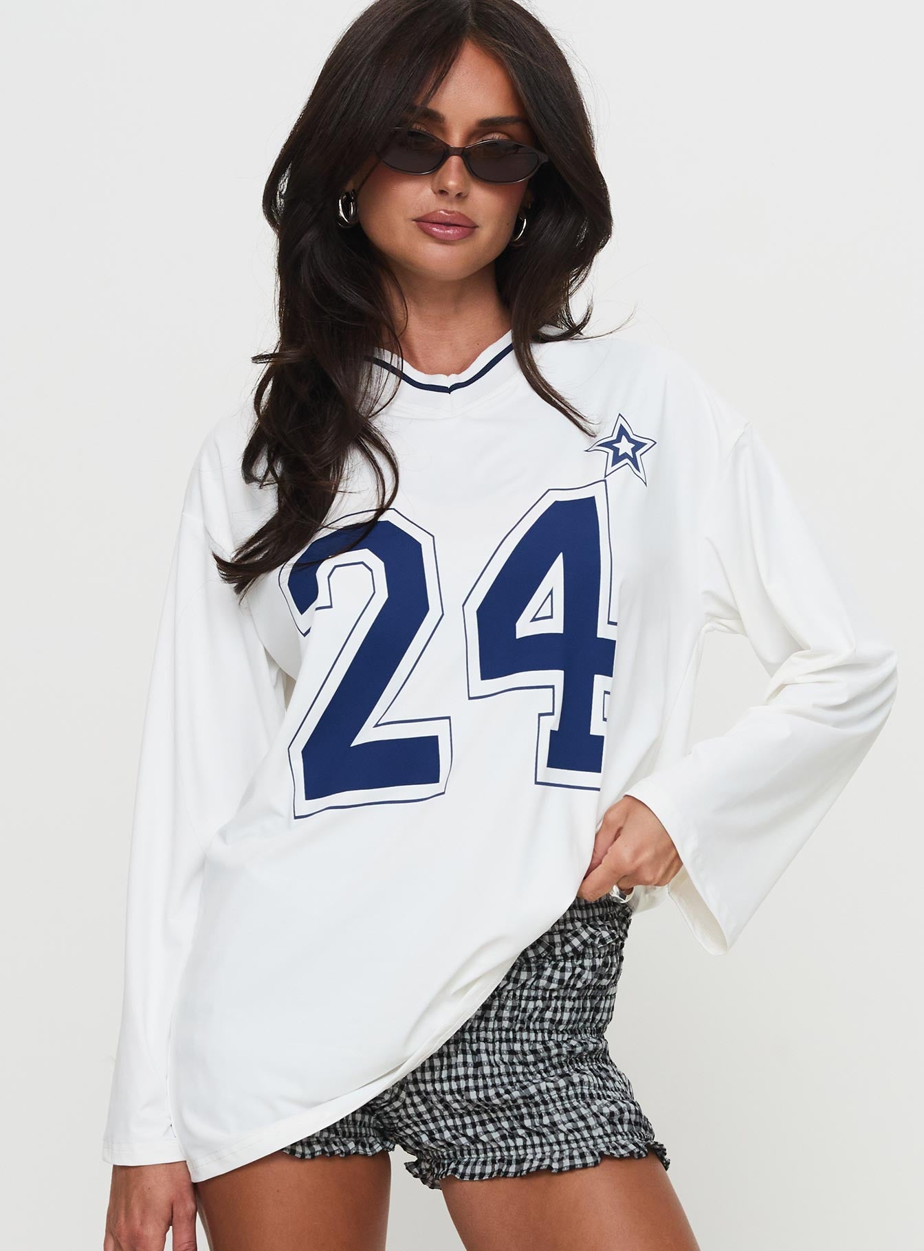 Star Player Long Sleeve Top White Reliable For Sale