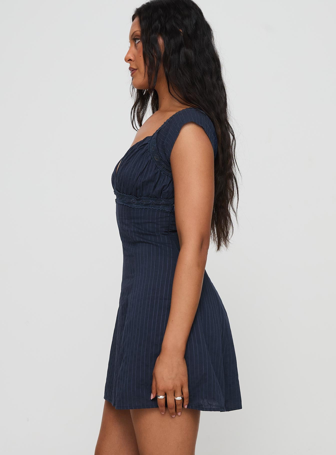 Forever And Always Mini Dress Navy Clearance Marketable