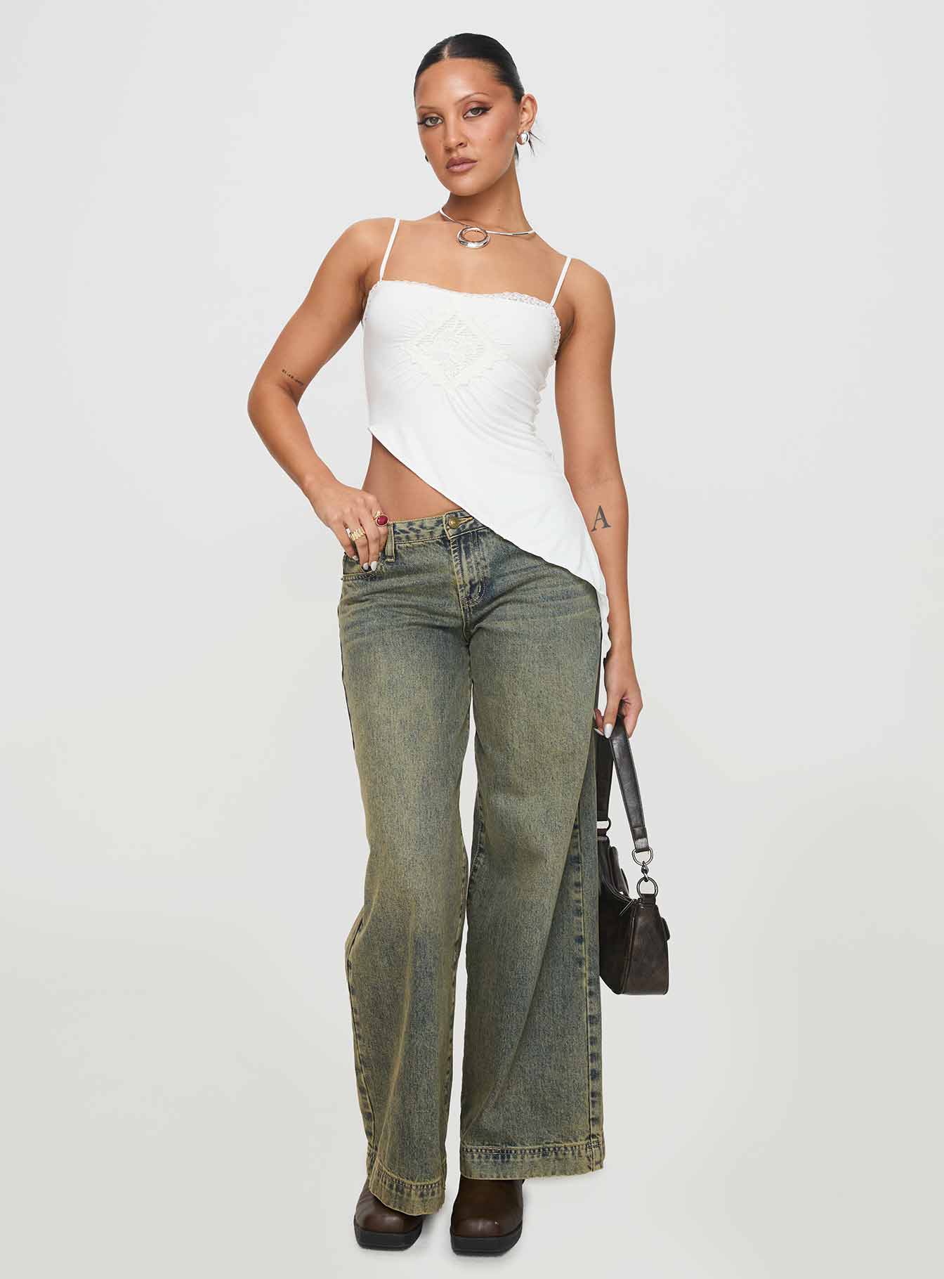 Amabella Asymmetric Top White Buy Cheap With Paypal