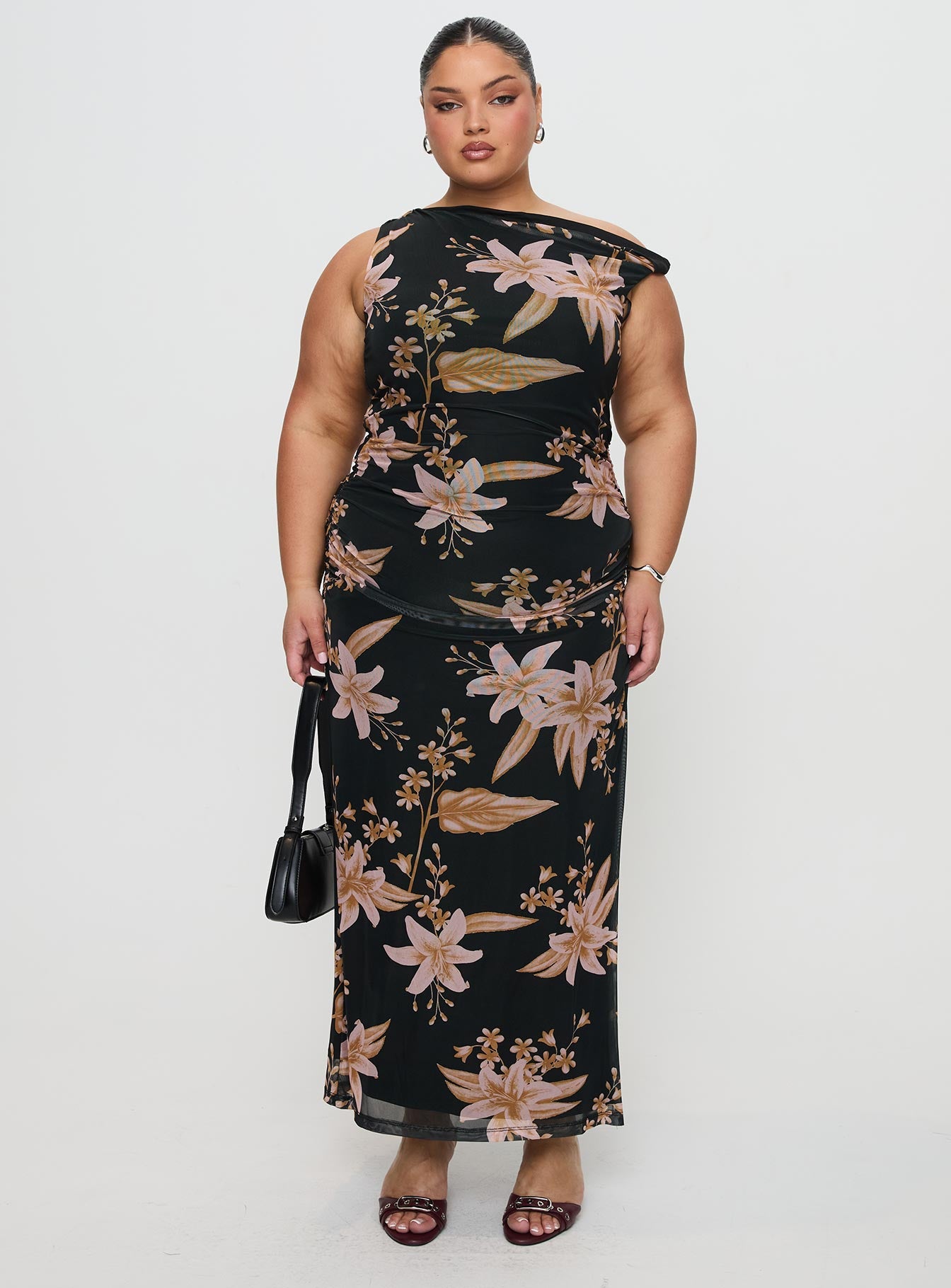 Goldrush Maxi Dress Black Floral Cheap Sale Low Pice