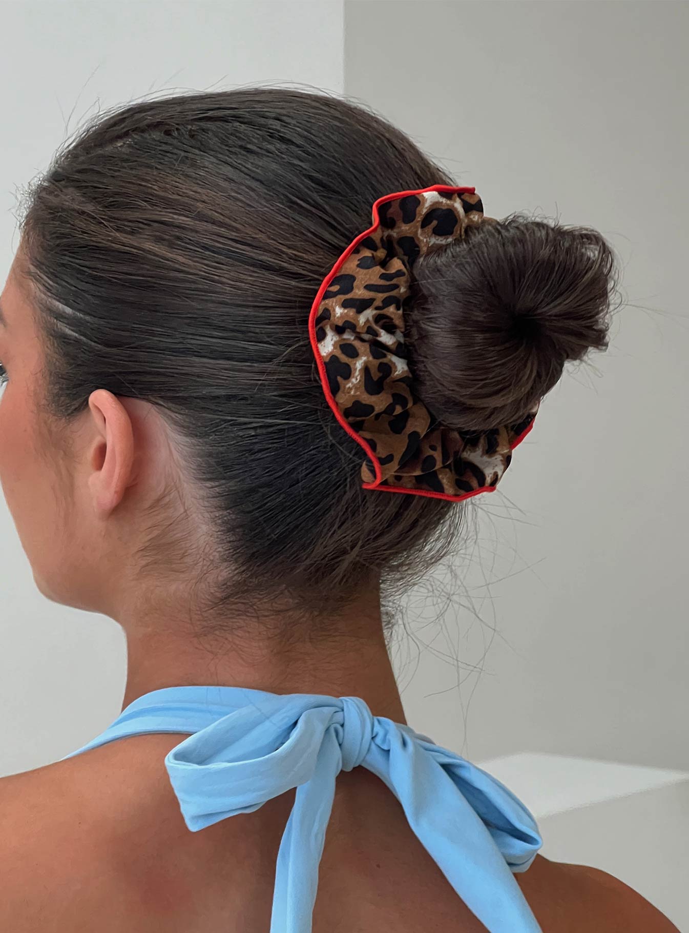 Wild Promise Scrunchie Leopard / Red Cheap Sale New Arrival