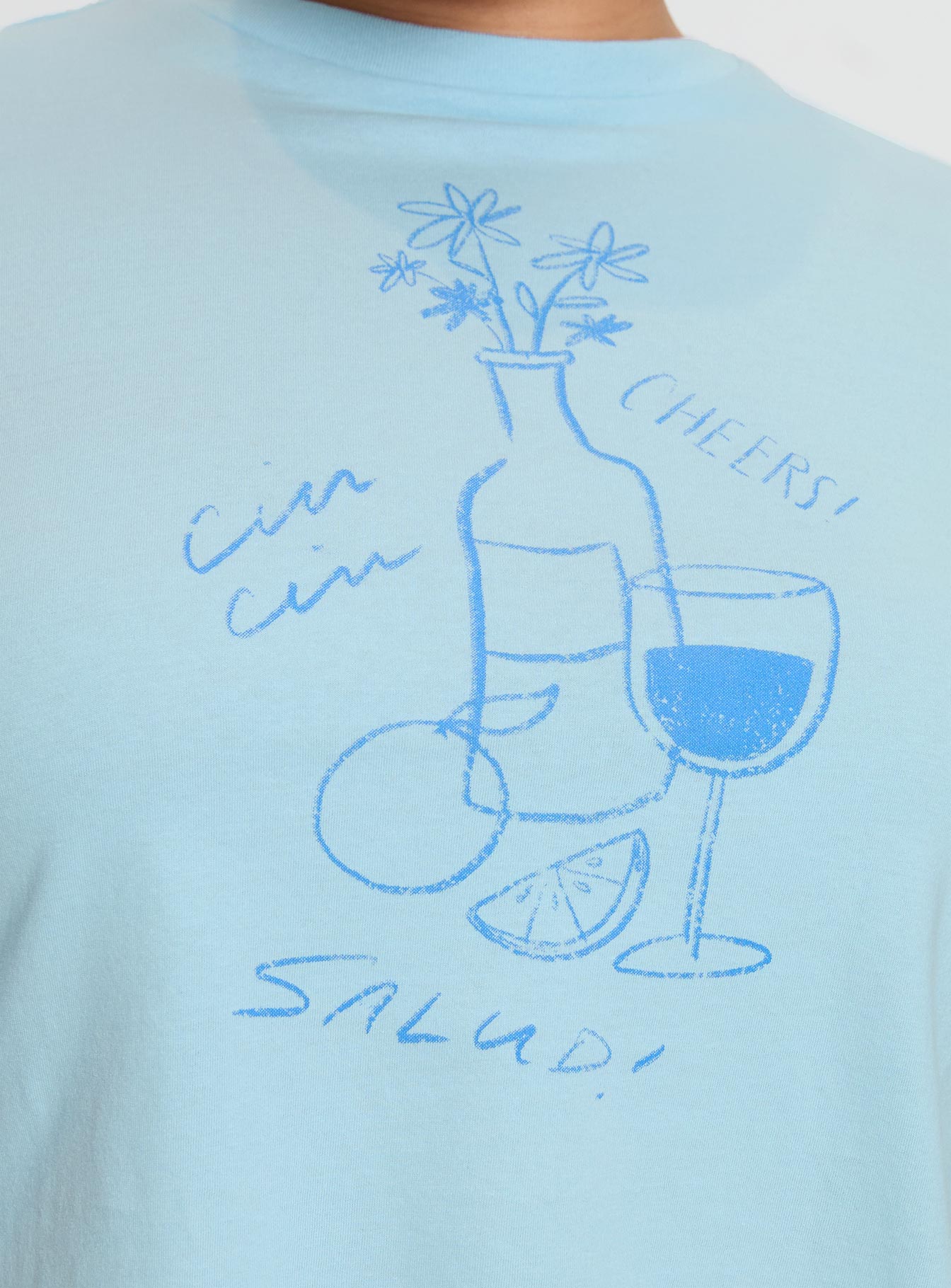 Cheers To You Tee Blue Curve Discount Wiki