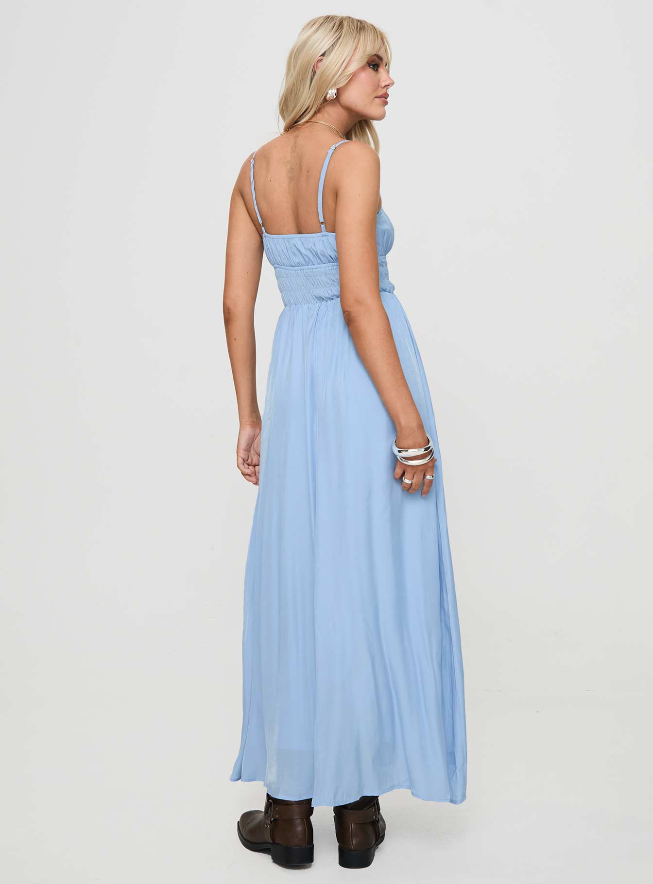 Jersie Maxi Dress Blue Buy Cheap Best Pices