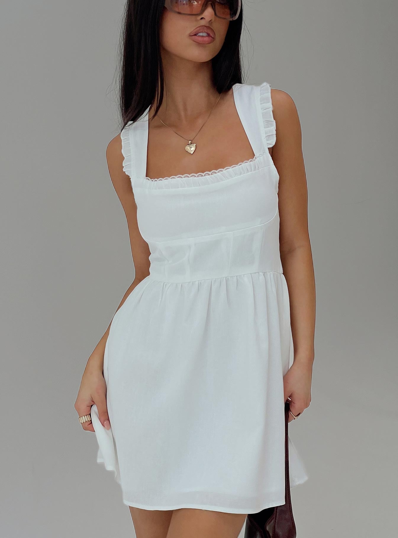 Mochi Mini Dress White For Cheap Sale Online