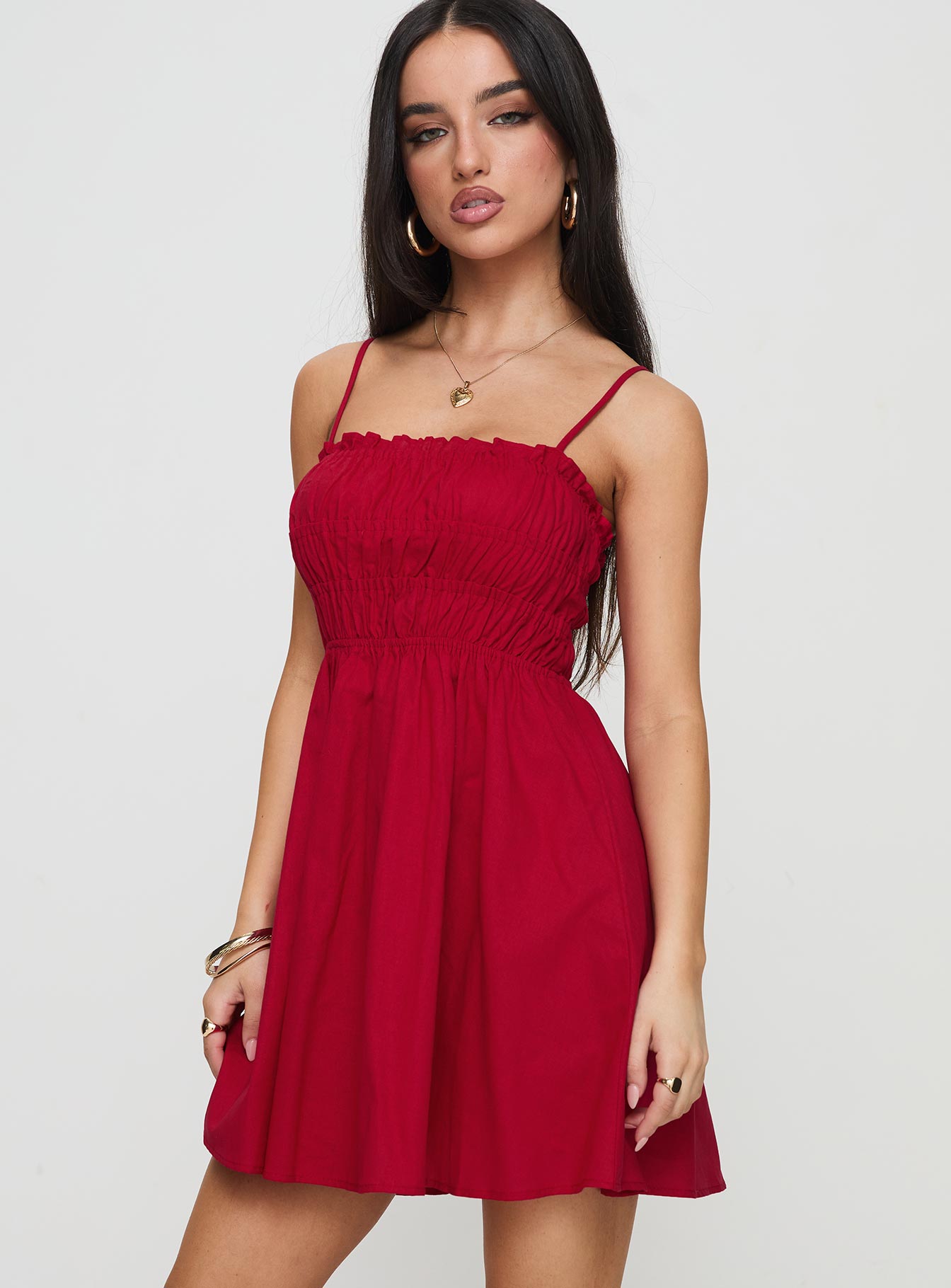 Ketzia Mini Dress Red Free Shipping Marketable