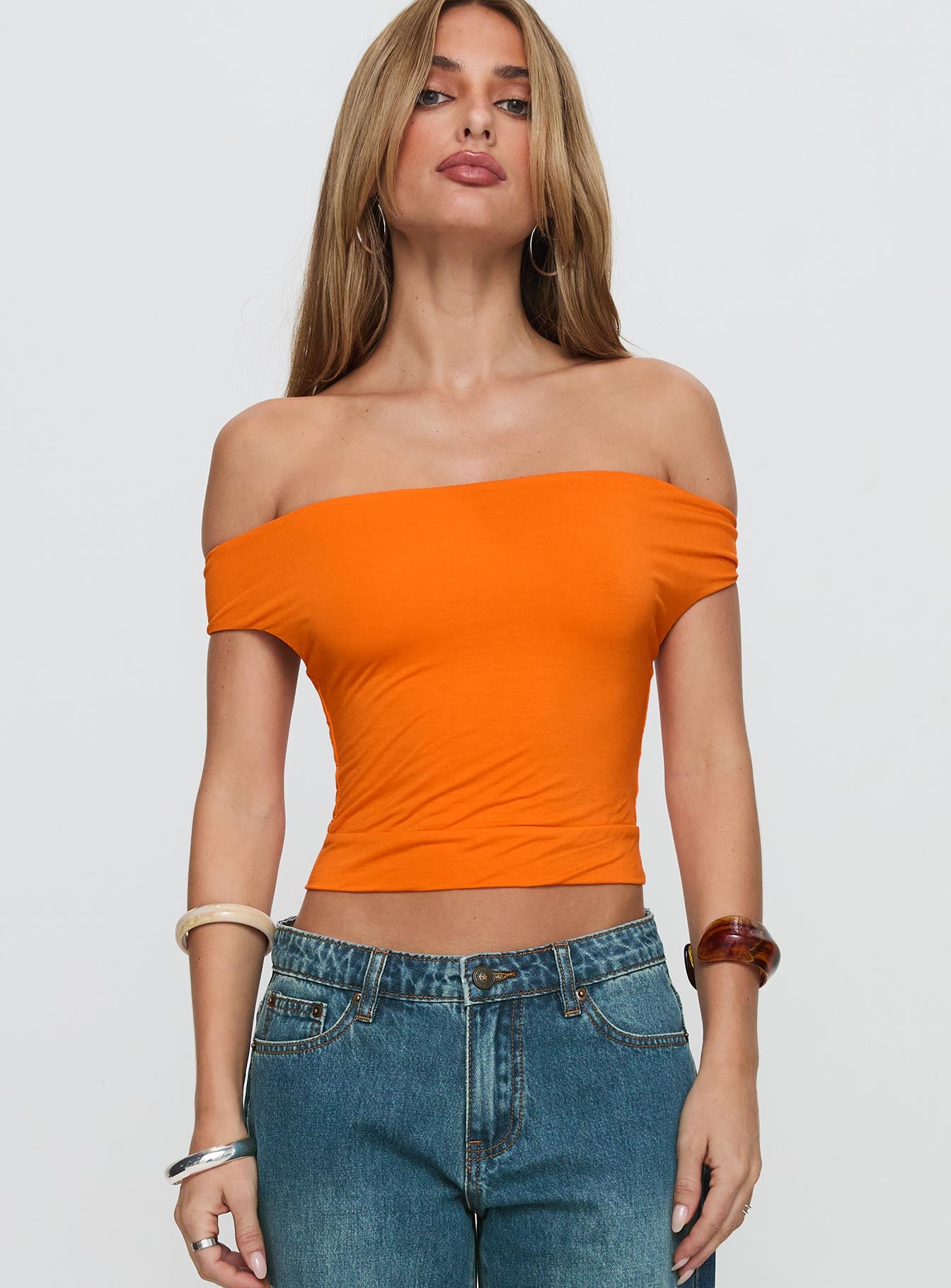 Irina Multi-wear Top Orange Free Shipping Hot Sale