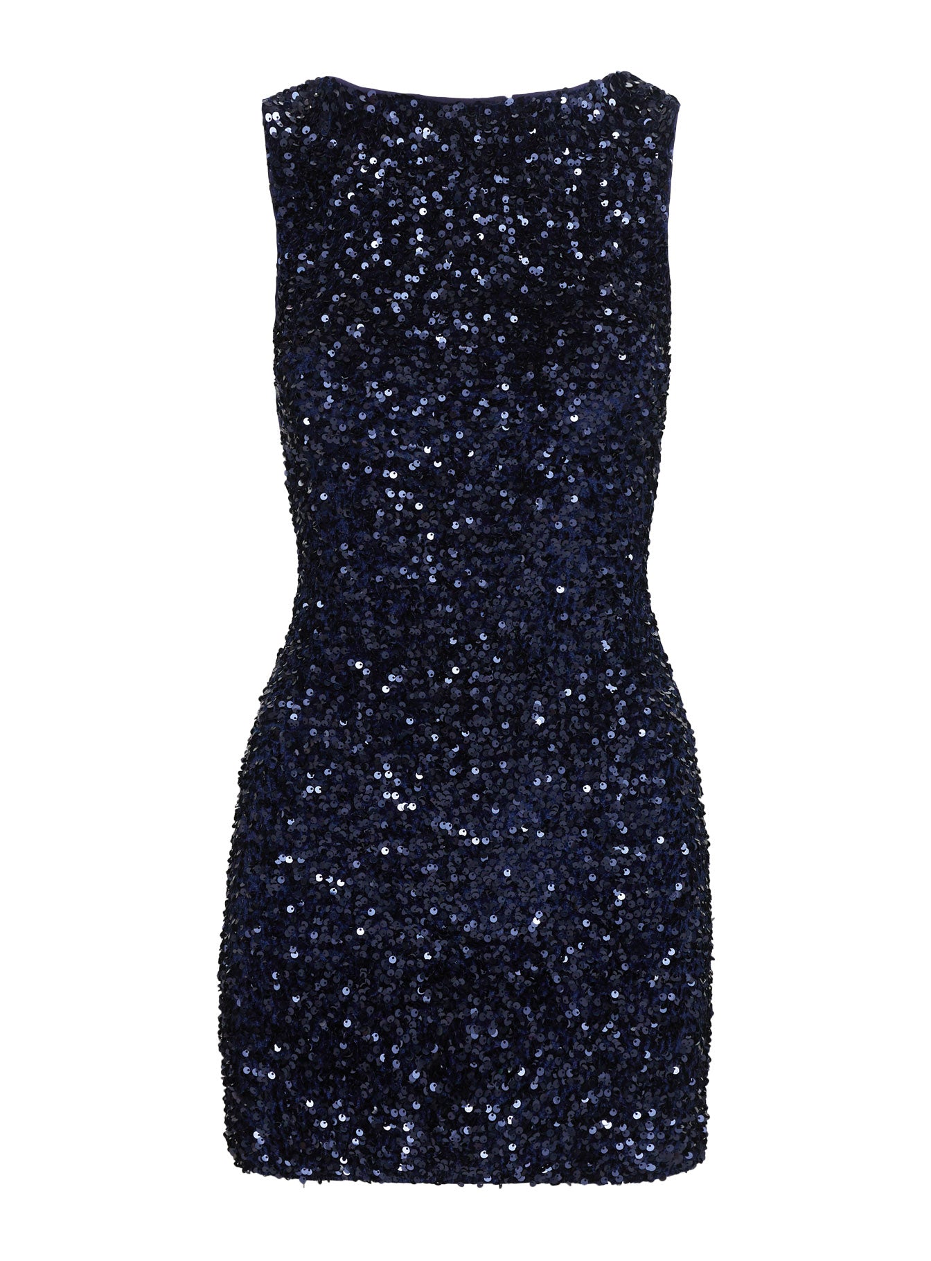 Cinematic Sequin Mini Dress Navy Cheap Sale Comfortable