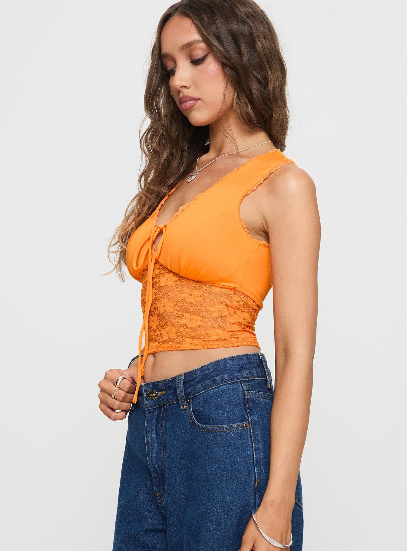 Isolde Top Orange Supply Online