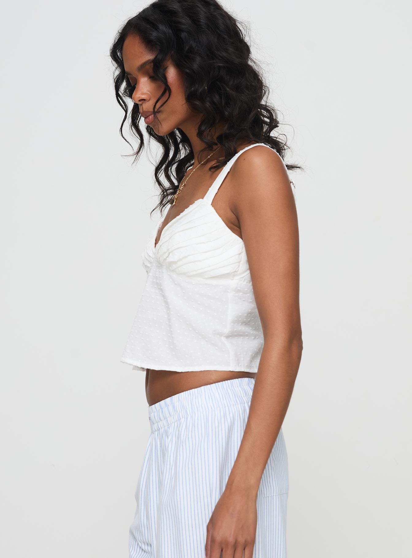 Prevost Cami Top White Factory Outlet For Sale