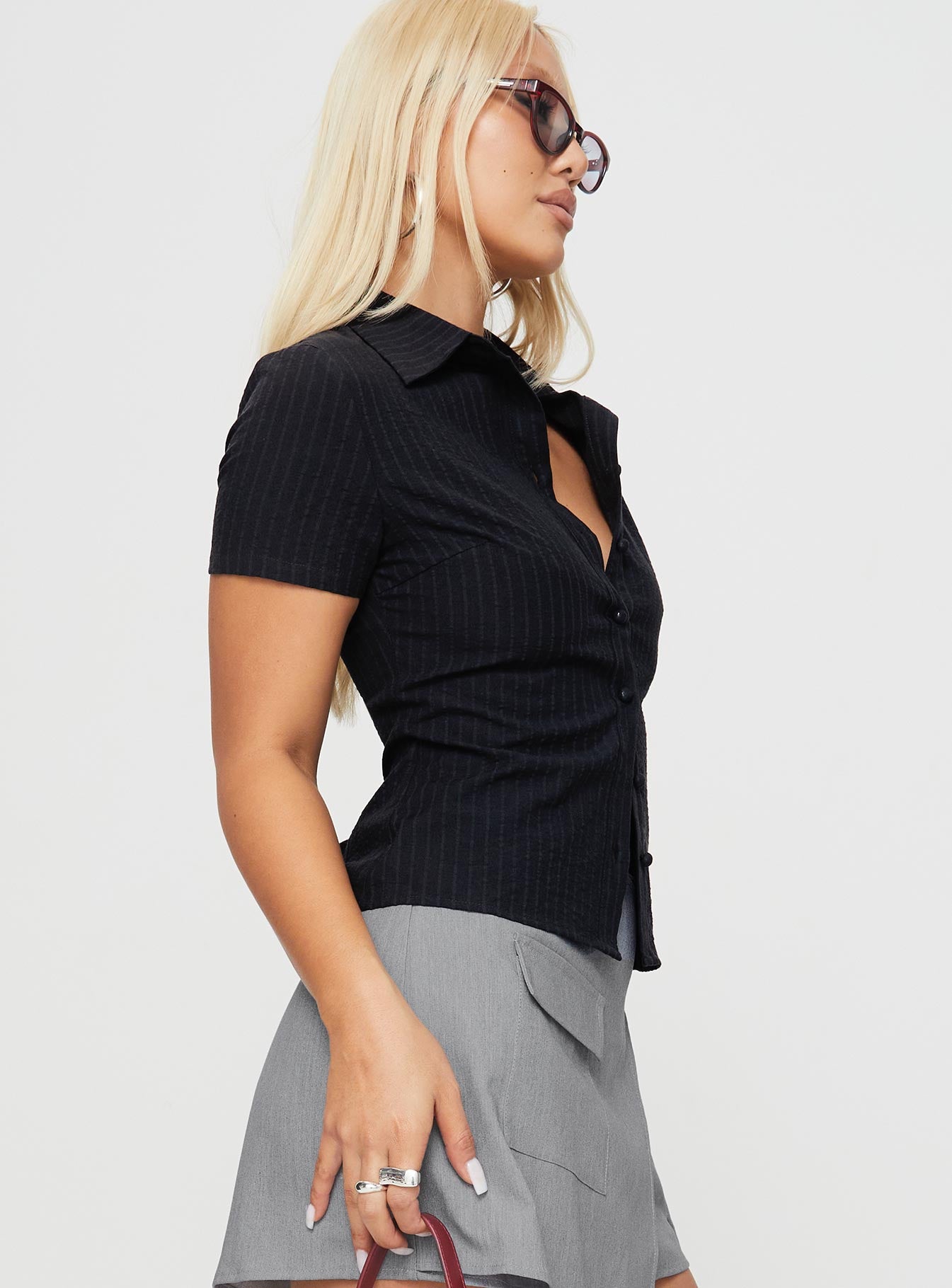 Arnica Top Black Stripe Clearance Best Seller