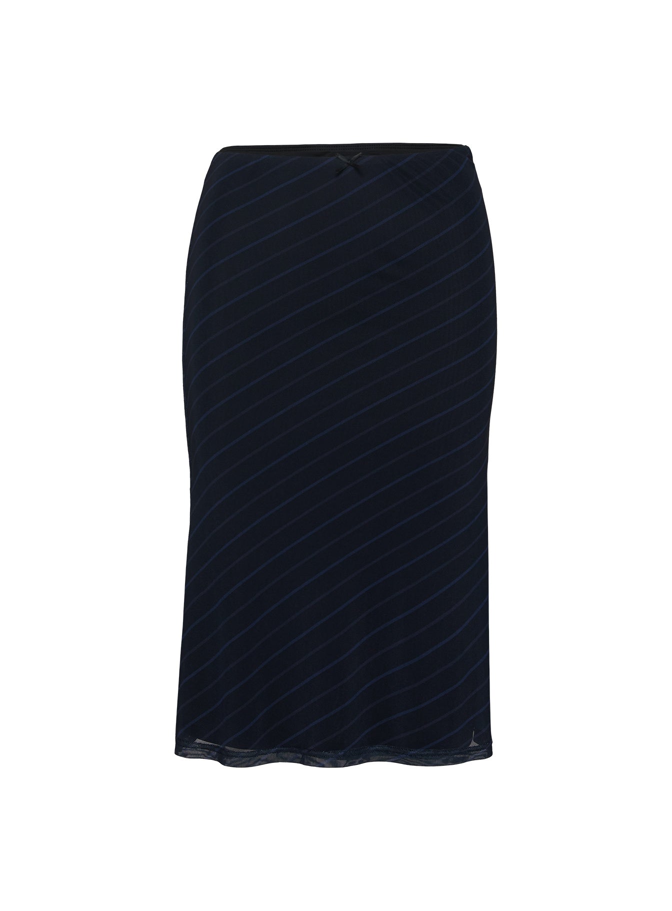 Quincey Bias Cut Midi Skirt Navy Discount Great Deals