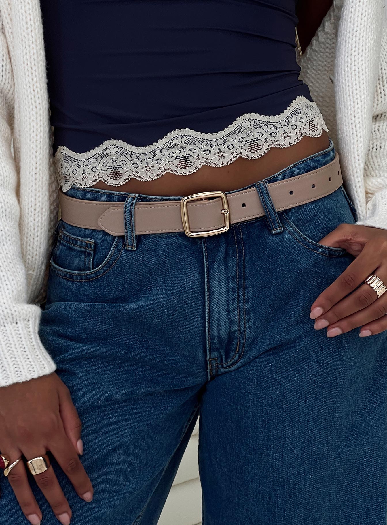 Chapman Belt Beige / Gold Buy Cheap Latest