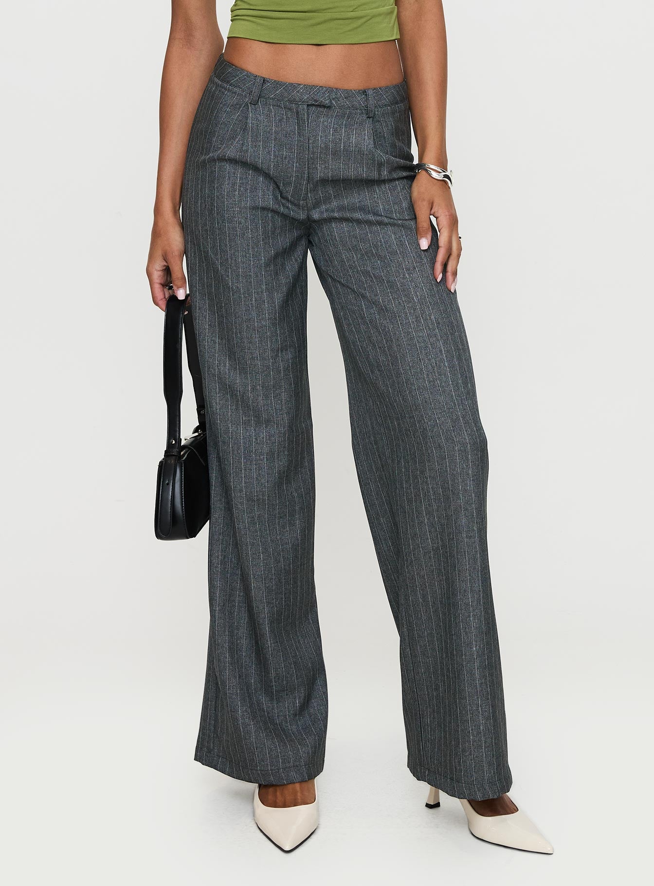 Broadcast Pants Grey Pinstripe Visit New For Sale