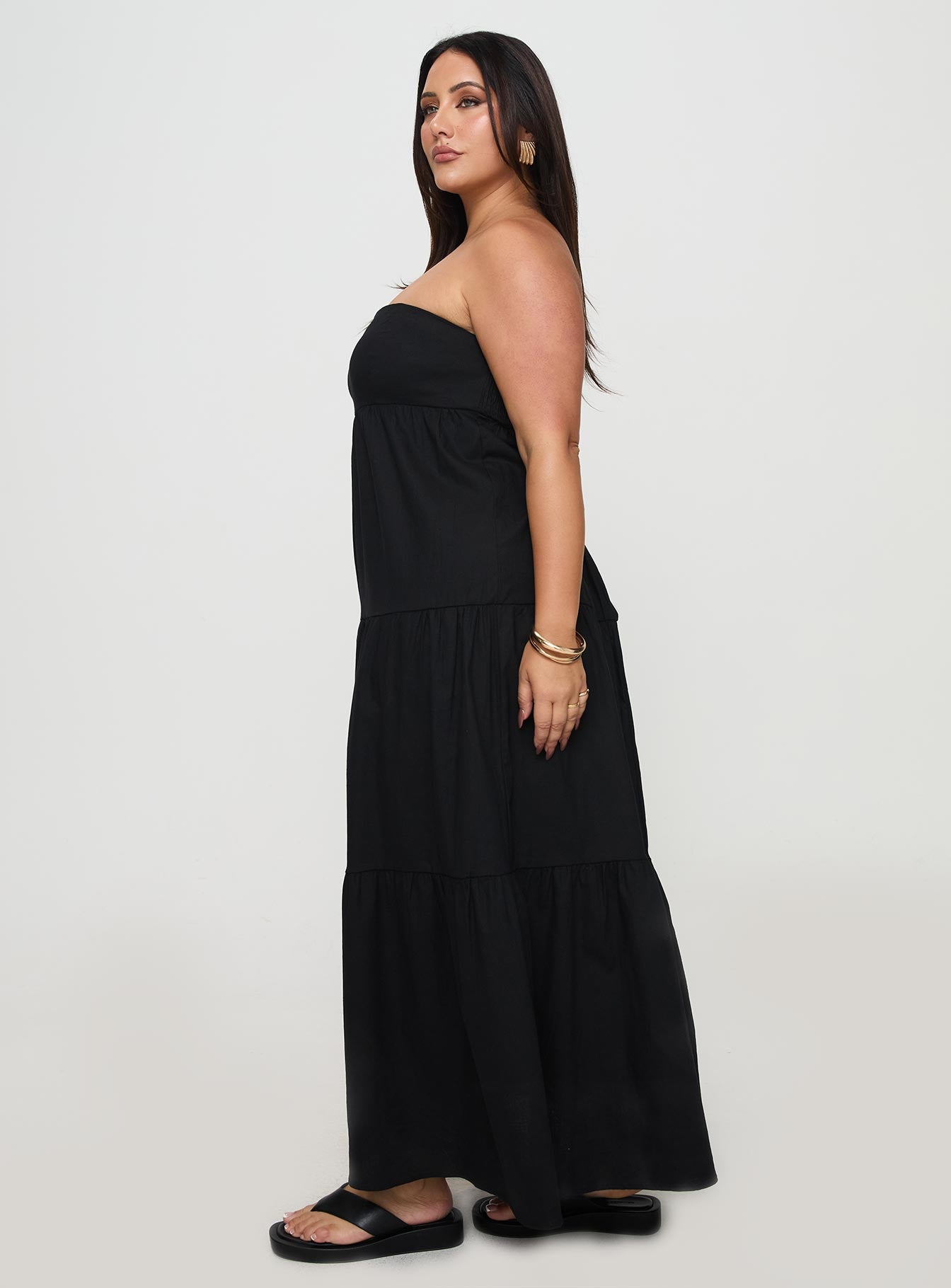 Osment Maxi Dress Black Curve Buy Cheap Buy