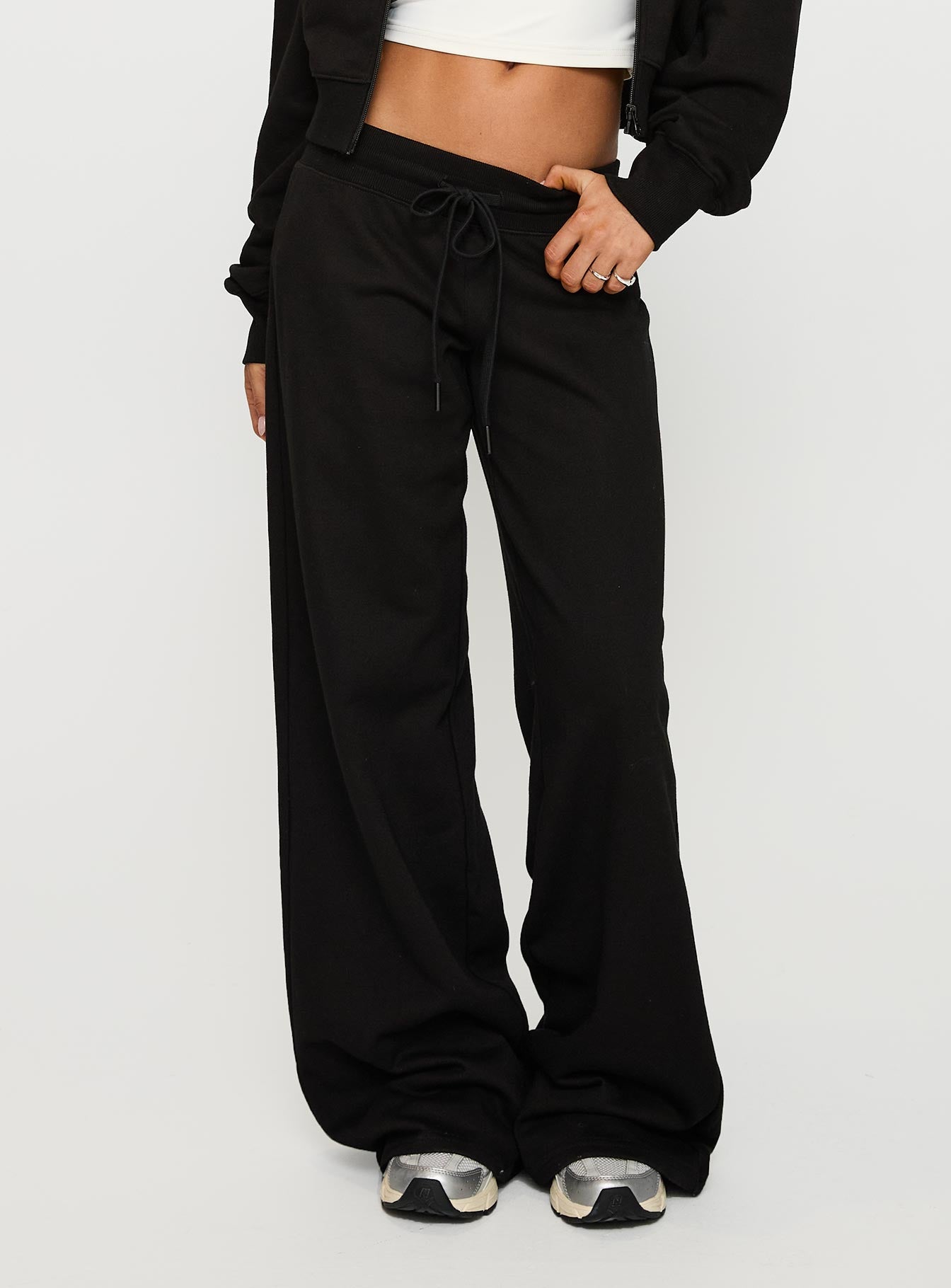 Mindful Low Rise Pant Black Visa Payment Cheap Pice