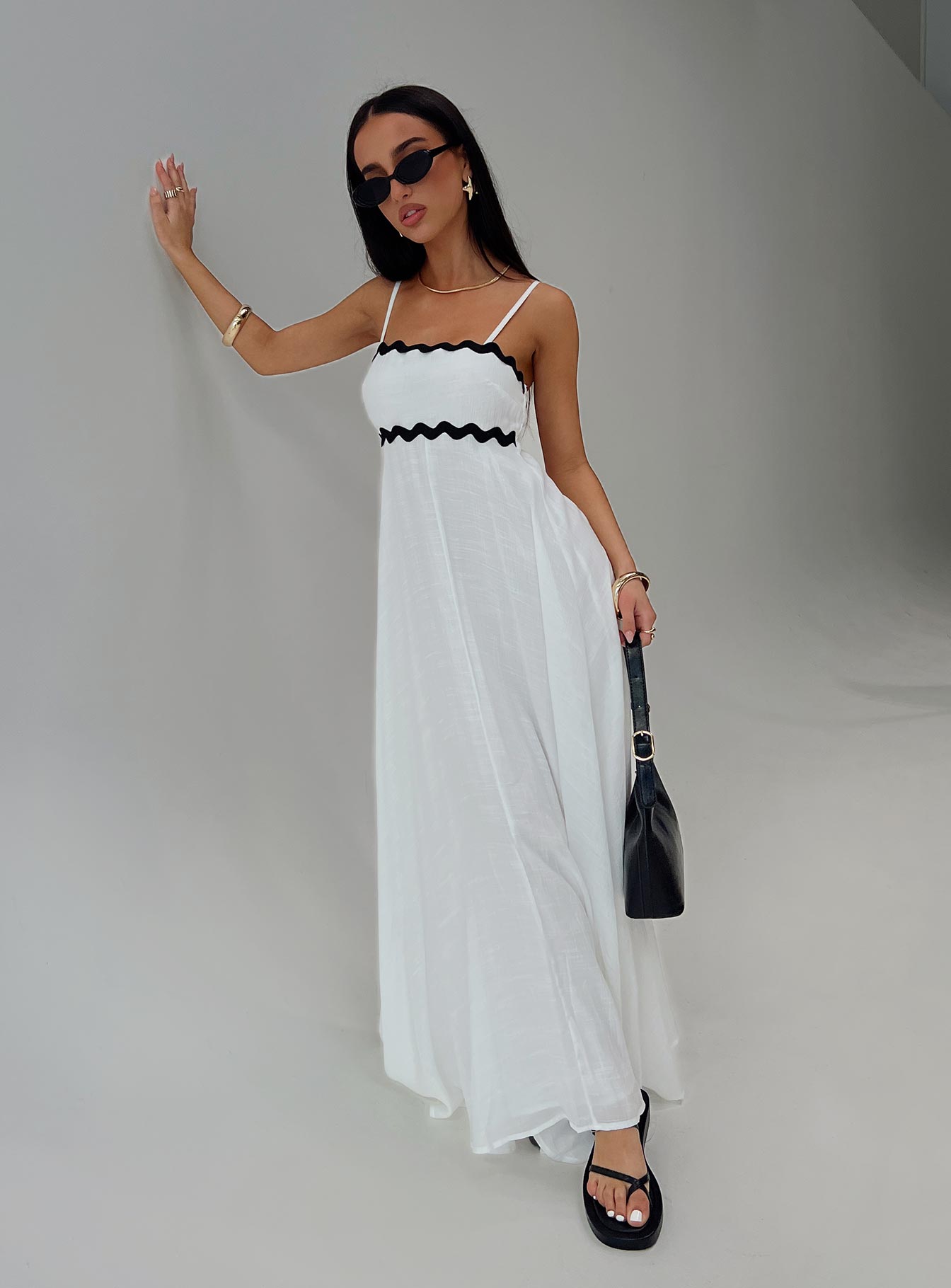 Croxetti Maxi Dress White Outlet Deals