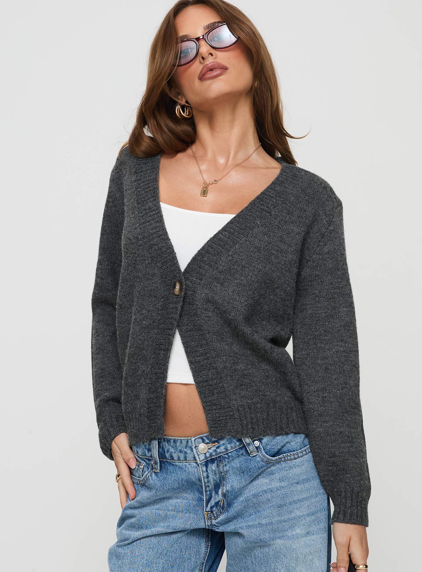 Larkins Cardigan Grey 2025 Sale Online