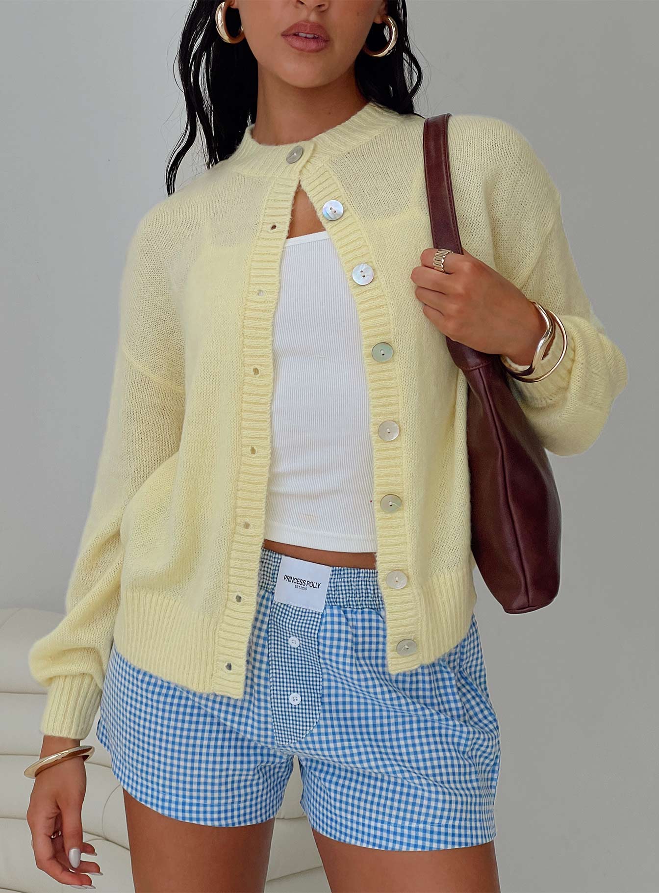 Sunbeam Cardigan Yellow Quality From China Cheap