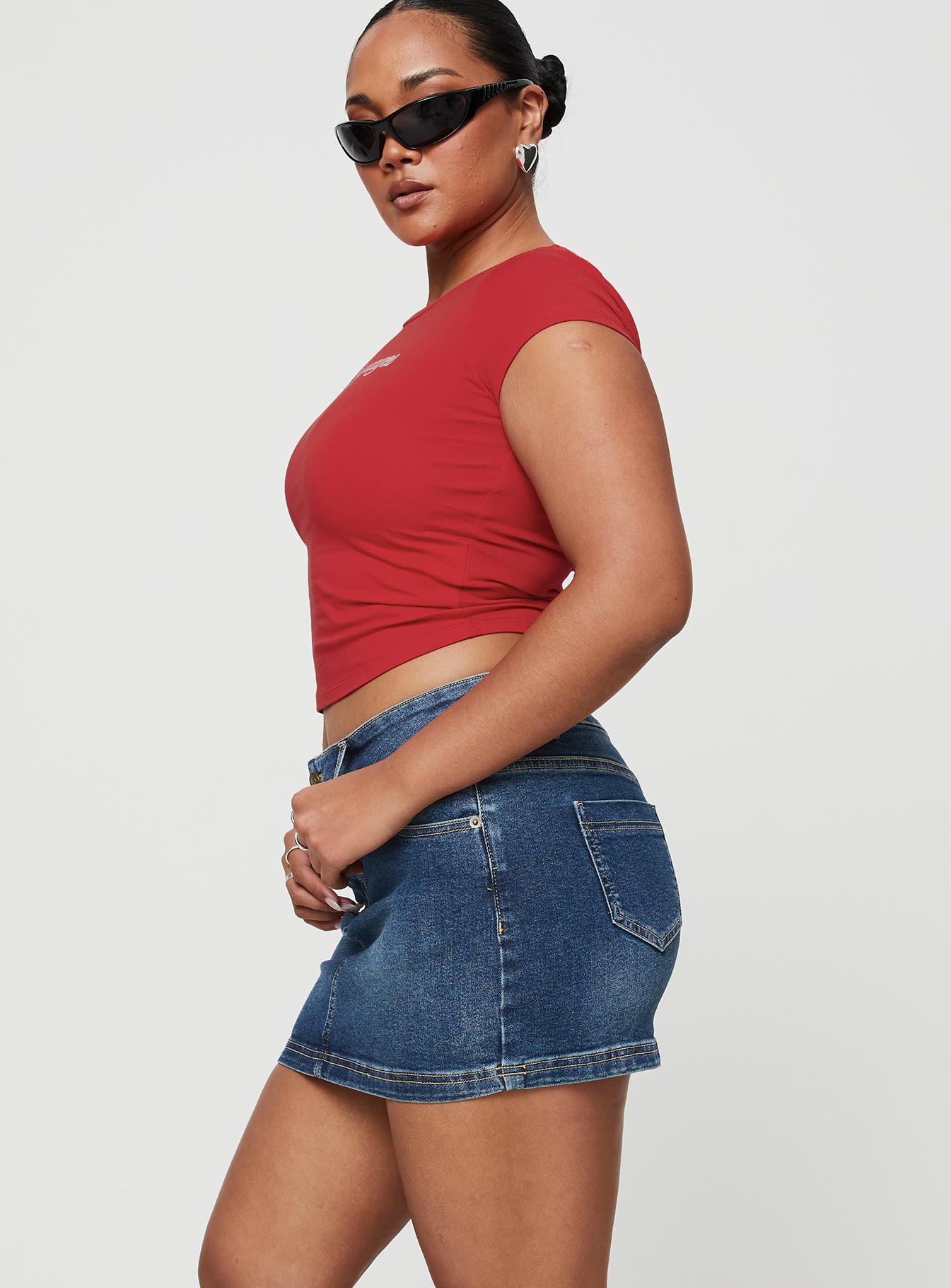 Faya Low Rise Mini Denim Skirt Vintage Dark Wash Tall Discount Outlet Locations