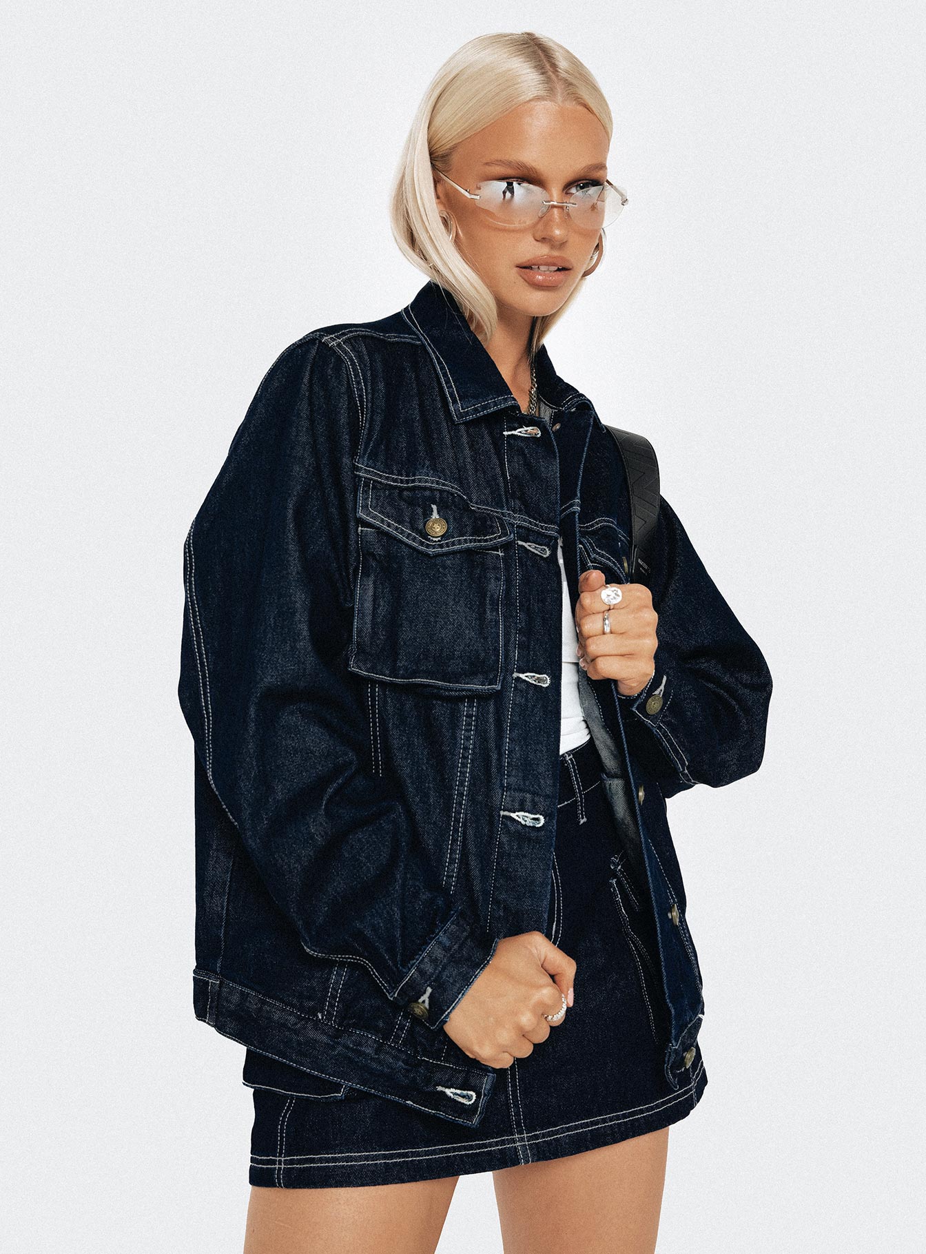 Junie Denim Jacket Indigo 2025 Cheap Online