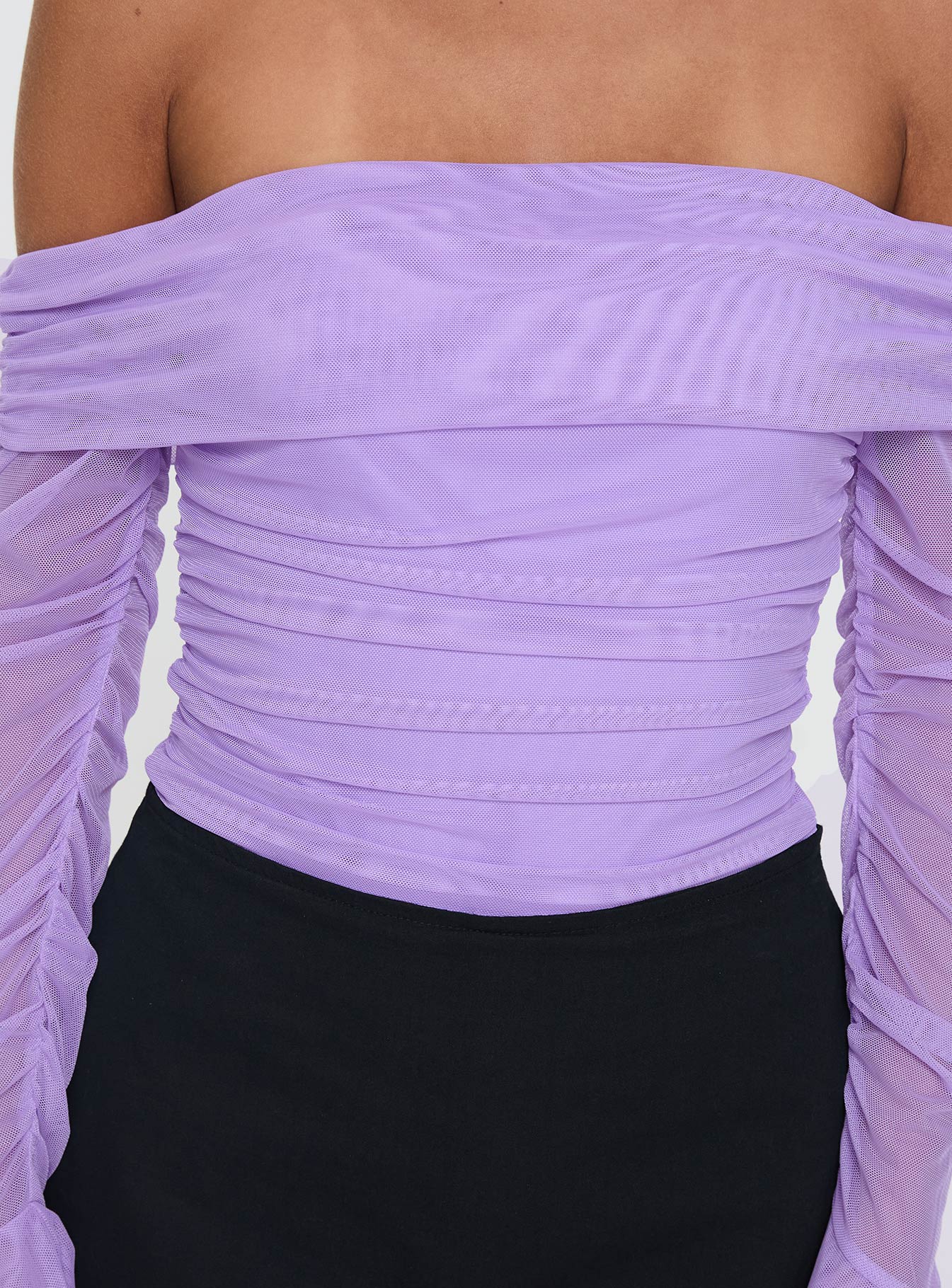 Feel A Way Off Shoulder Bodysuit Lilac Finishline Sale Online