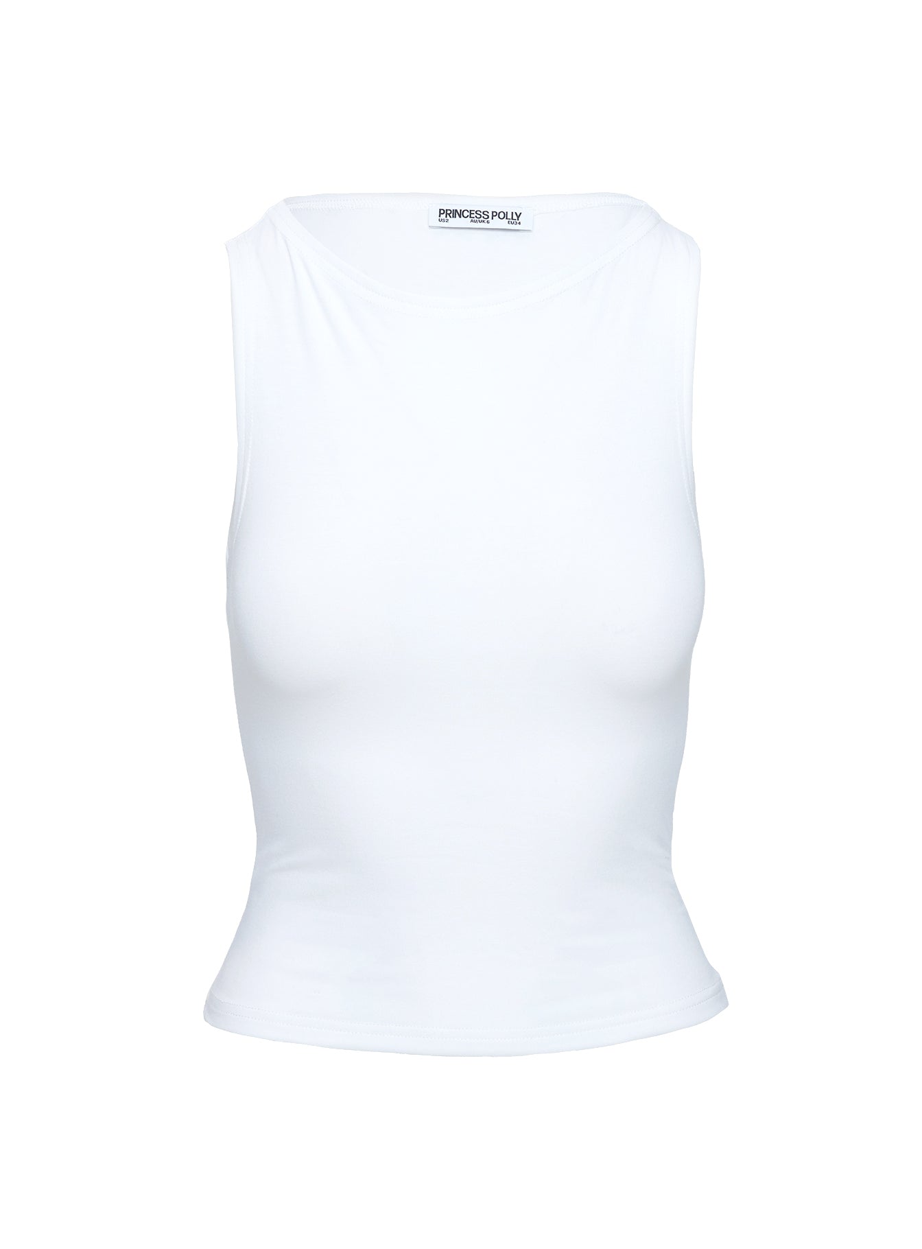 Fitzy High Neck Top White Really For Sale