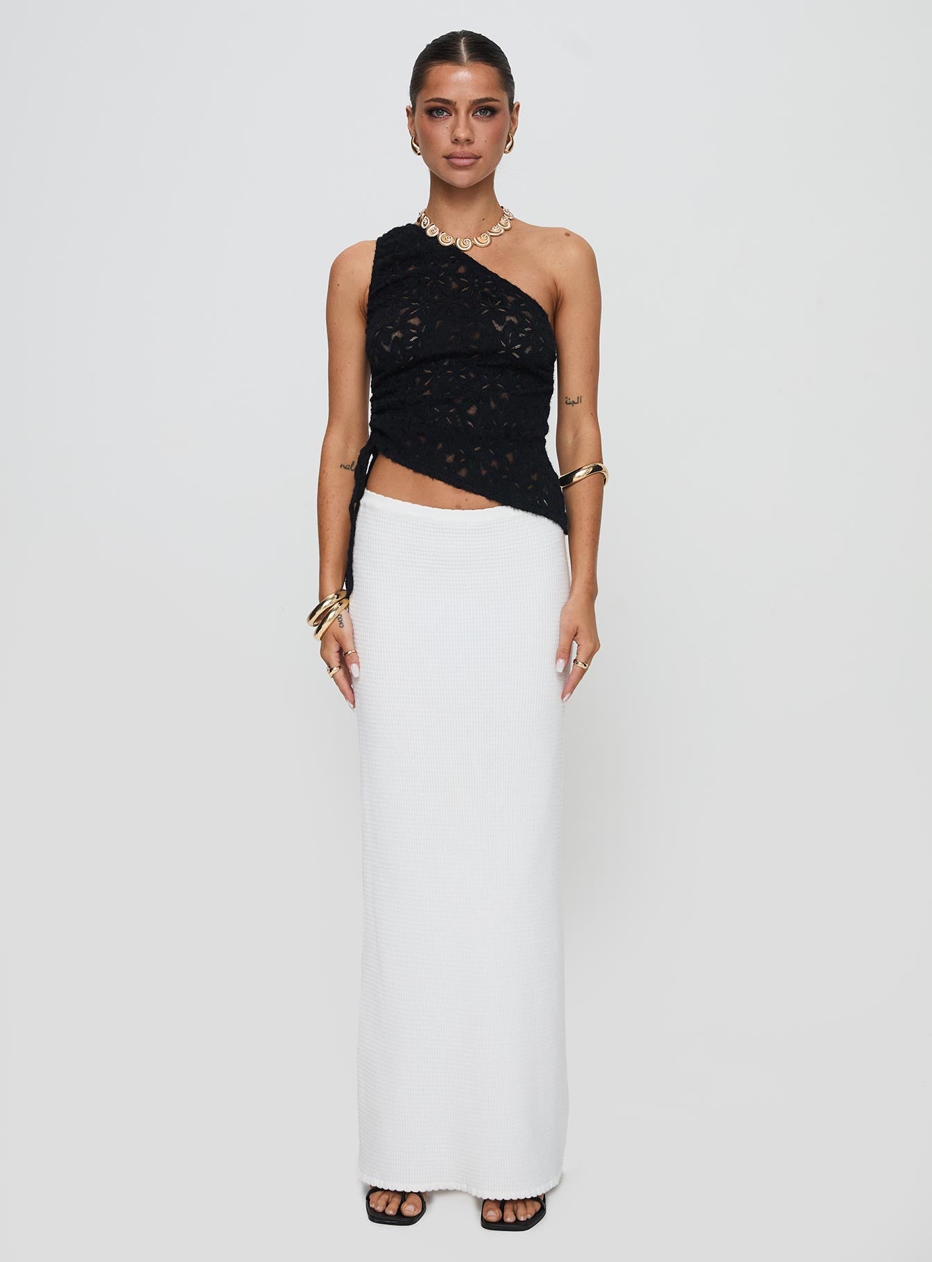 Sensua One Shoulder Top Black Buy Cheap Best Sale