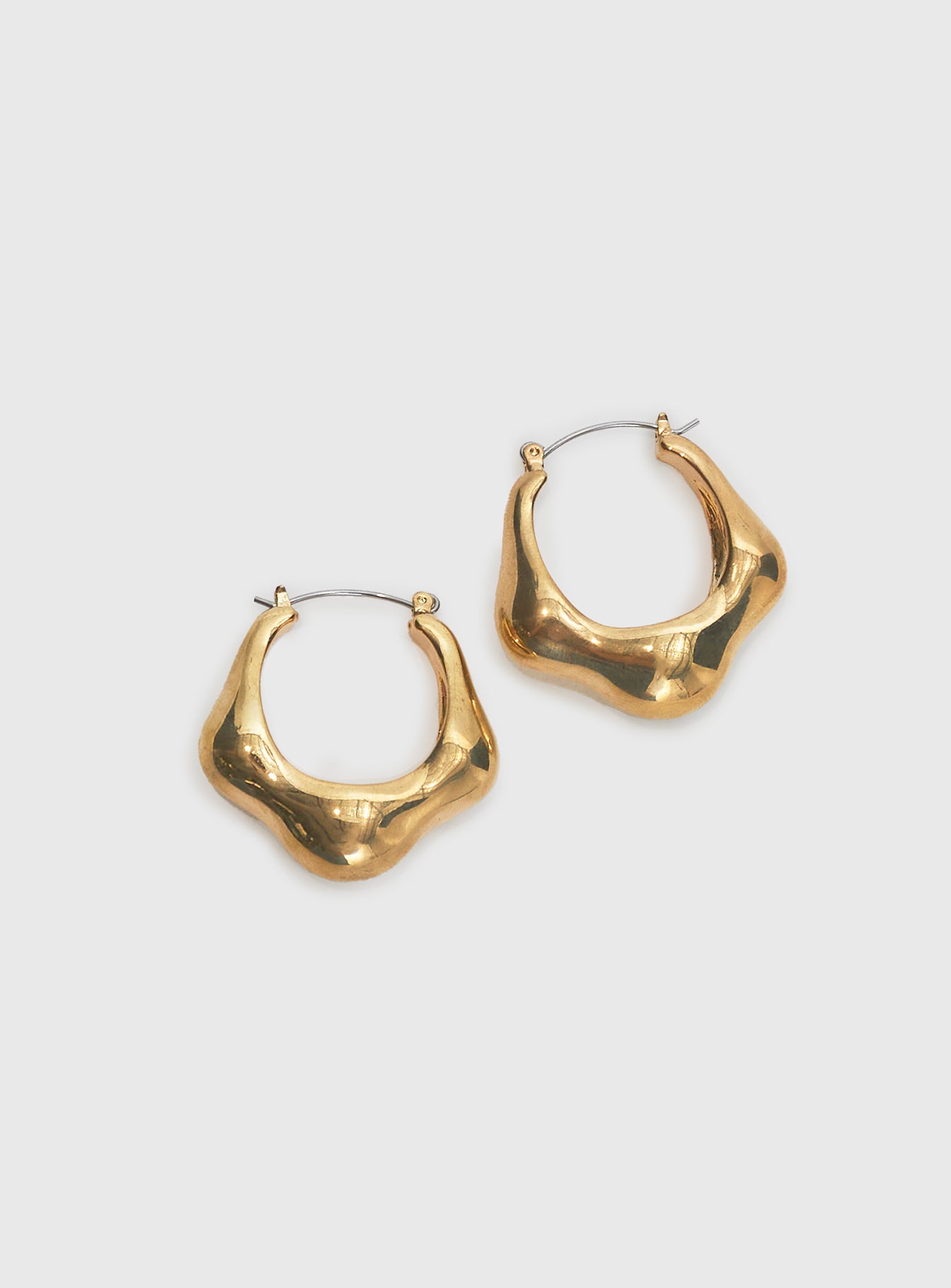 Maesie Hoop Earrings Gold Clearance Geniue Stockist