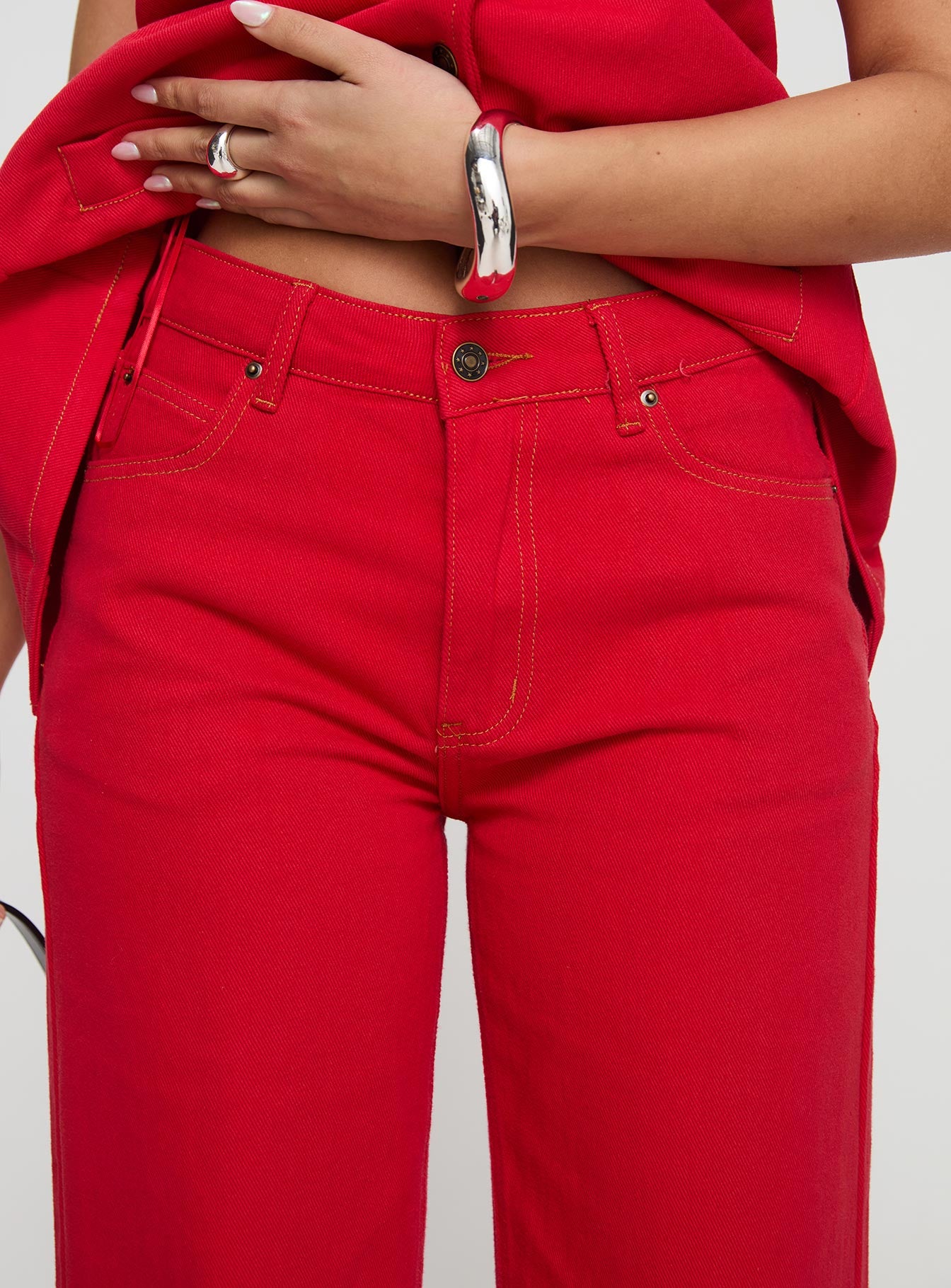 Top Model Jeans Red Deals Cheap Online