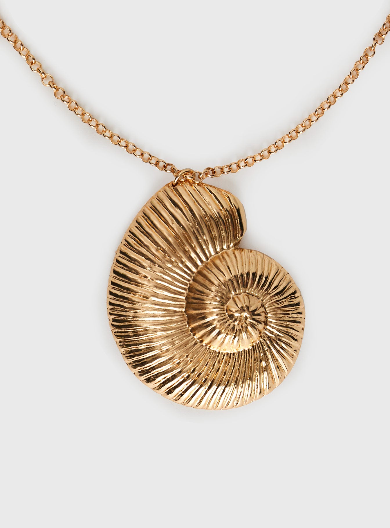 Bucatini Shell Necklace Gold Free Shipping Best