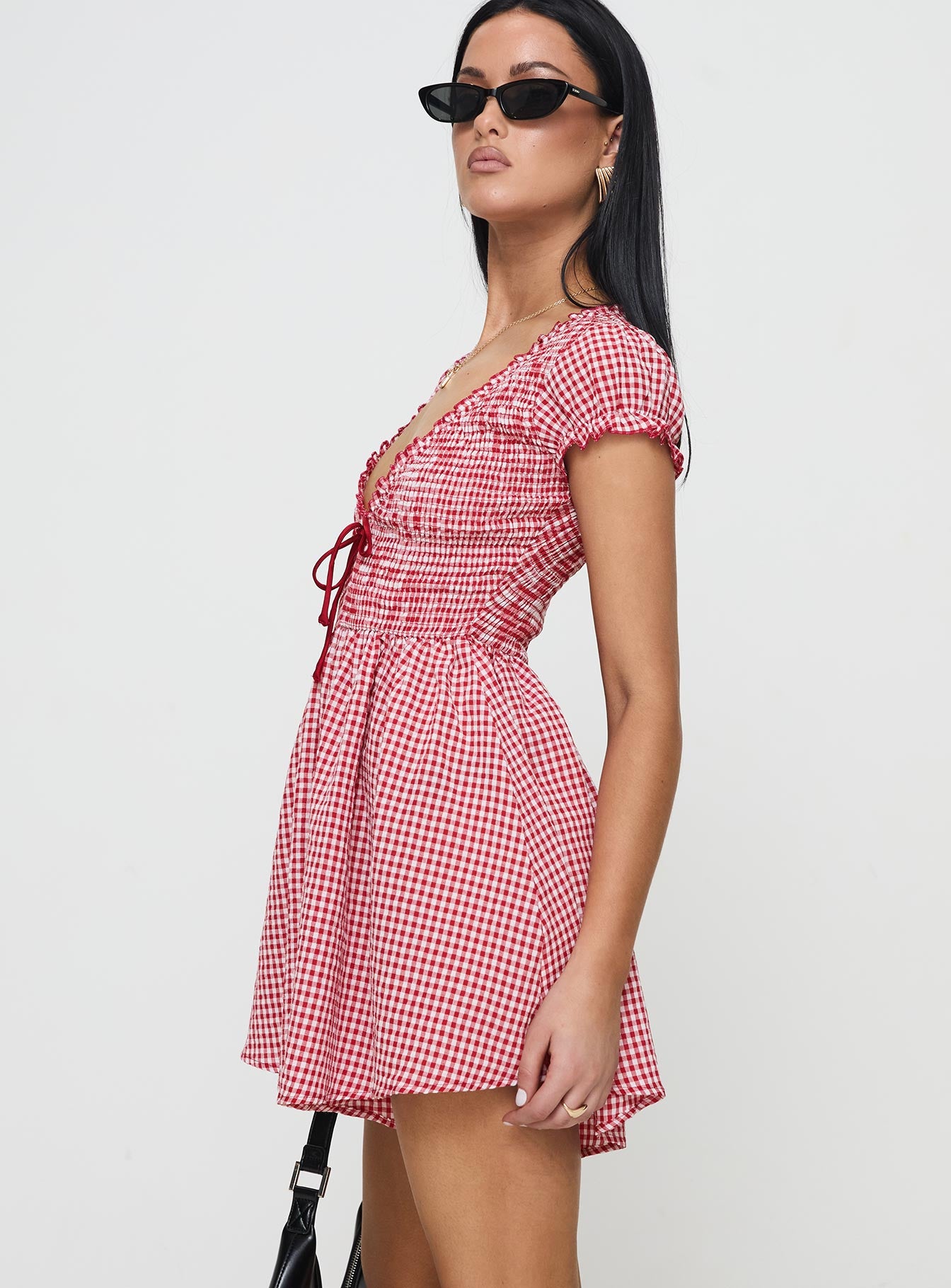 Wescott Gingham Playsuit Red / White Discount Cheapest Pice