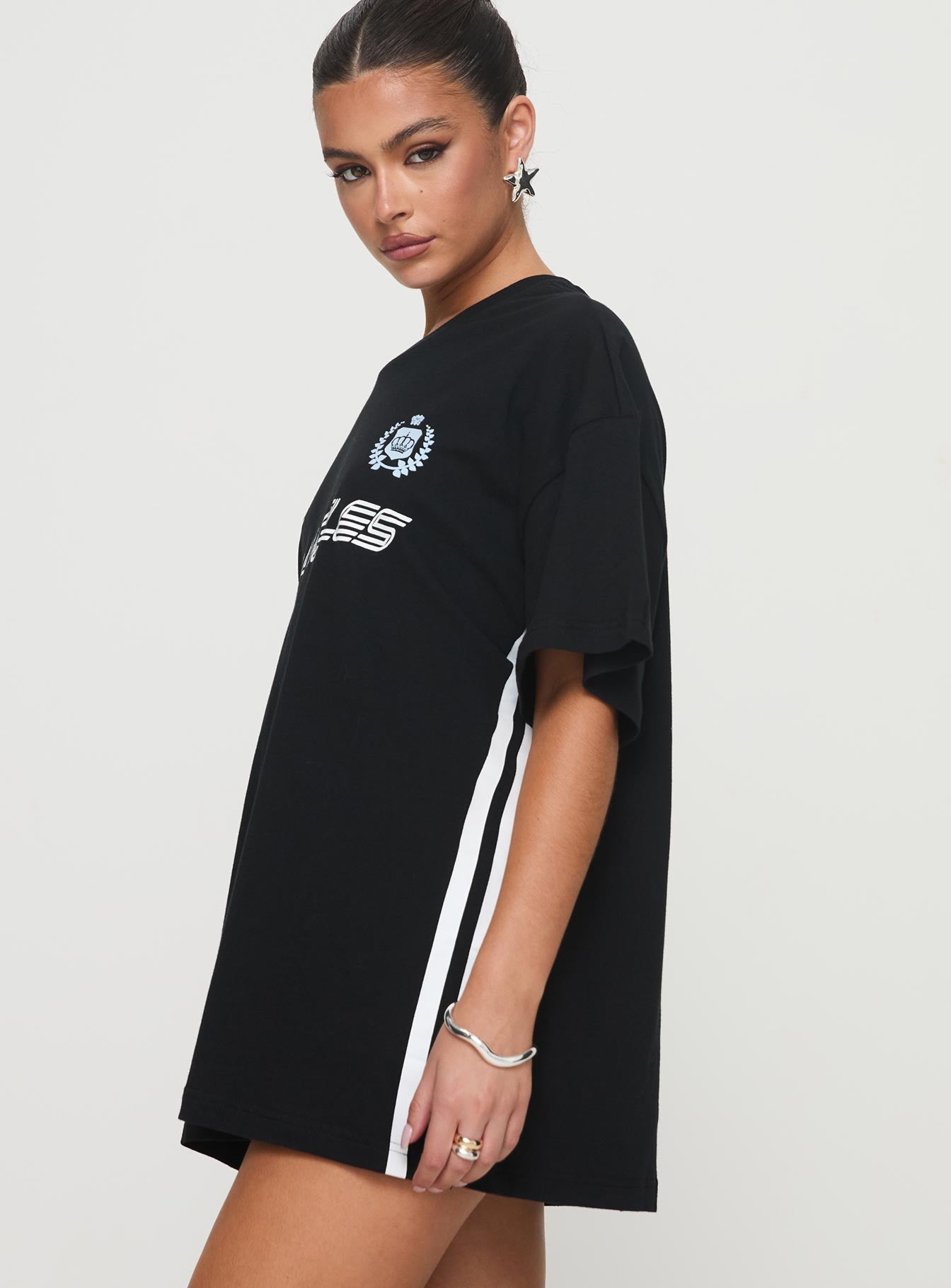 Goal La Oversized Tee Black For Nice