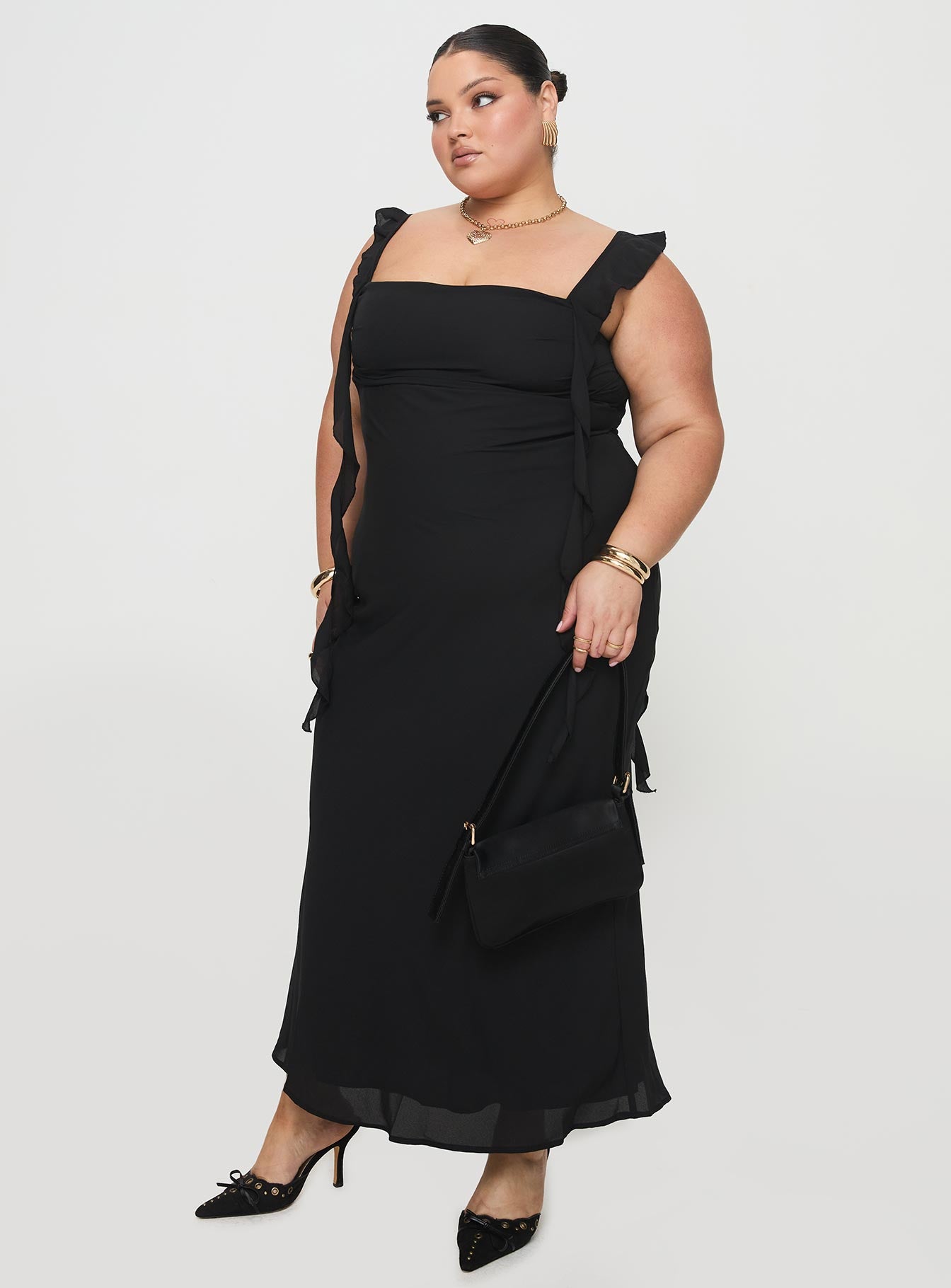 Lanai Maxi Dress Black Curve Buy Cheap 100% Guaranteed