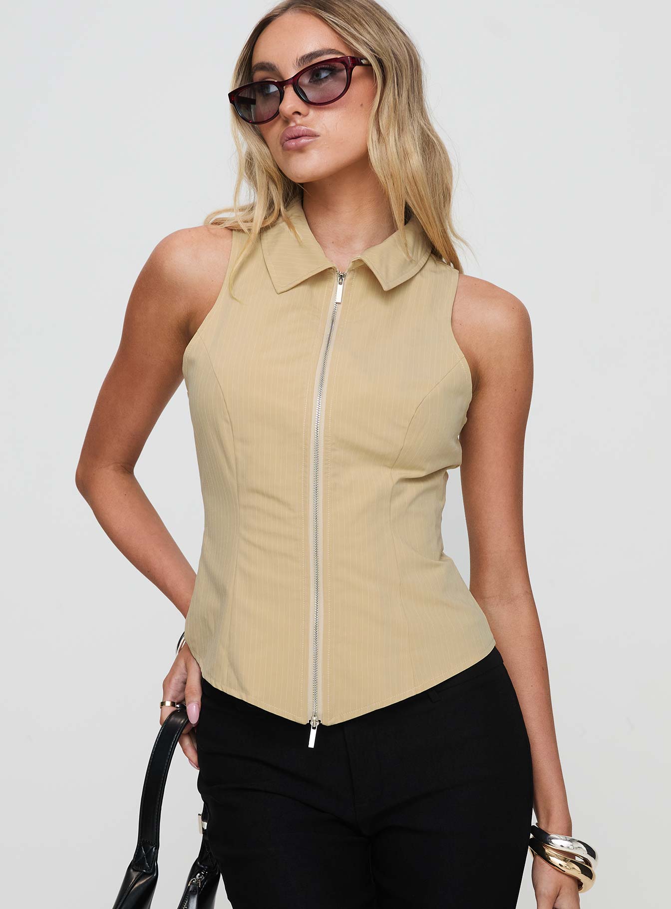 Bedford Top Beige Free Shipping Clearance Store