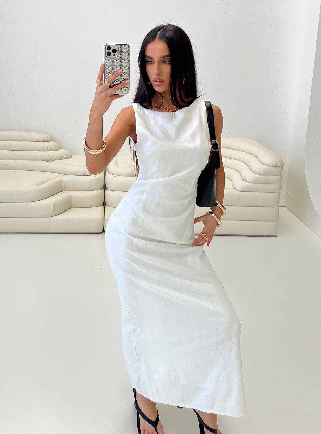 Mocca Maxi Dress White Pick A Best For Sale