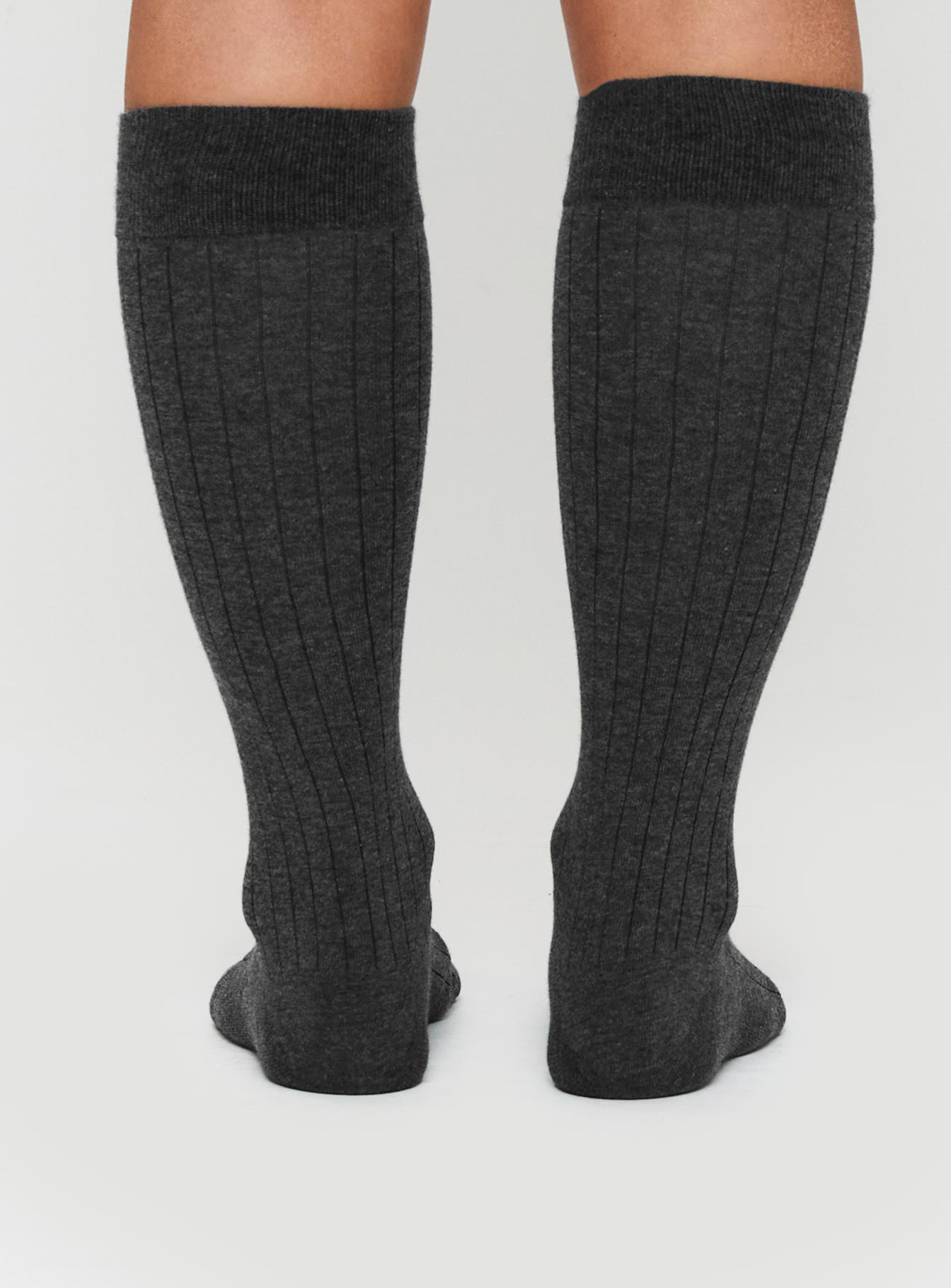 Autumnal Knee High Socks Grey Low Cost For Sale