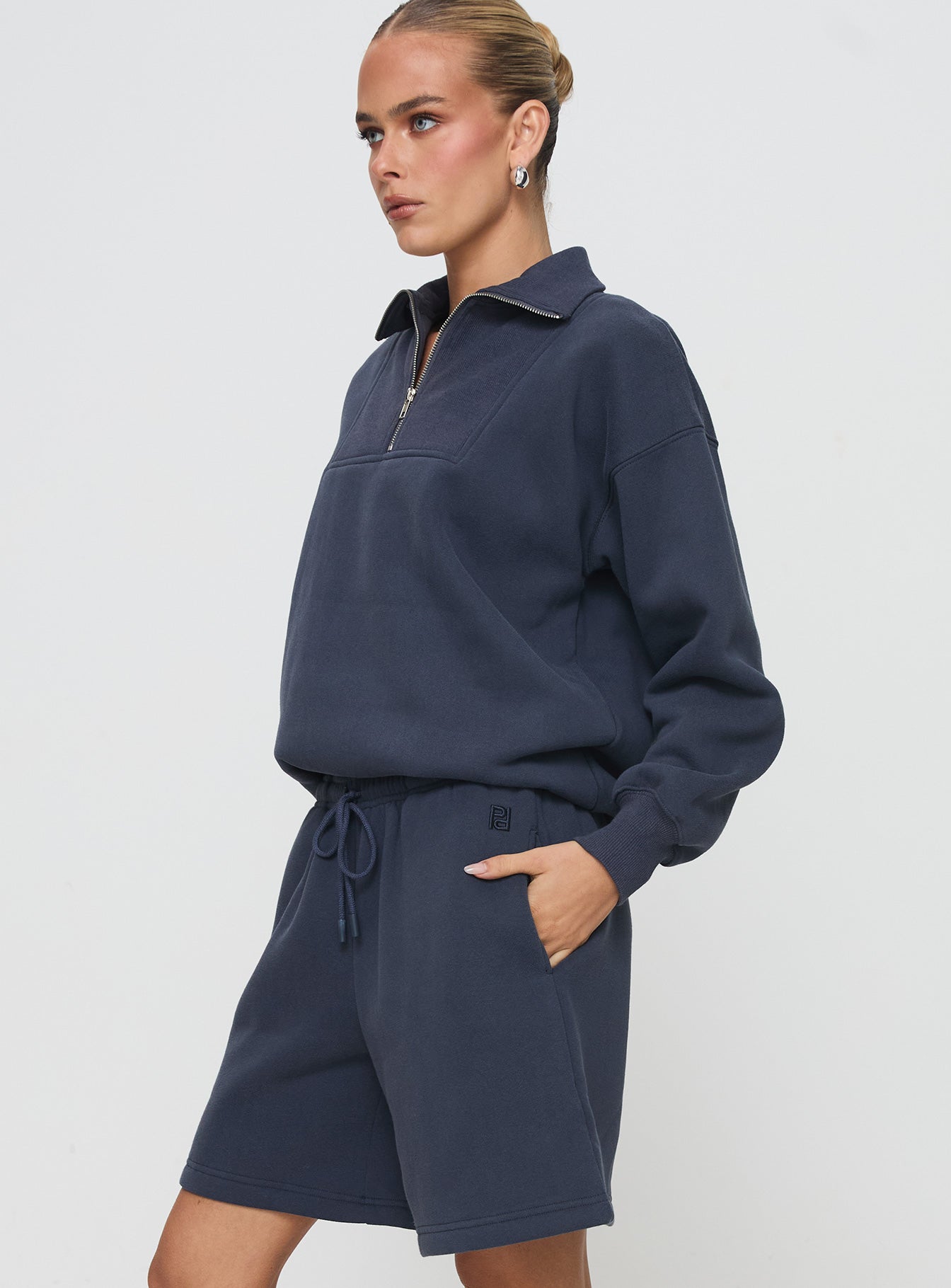 Dream Fleece Quarter Zip Sweatshirt Navy Discount Inexpensive