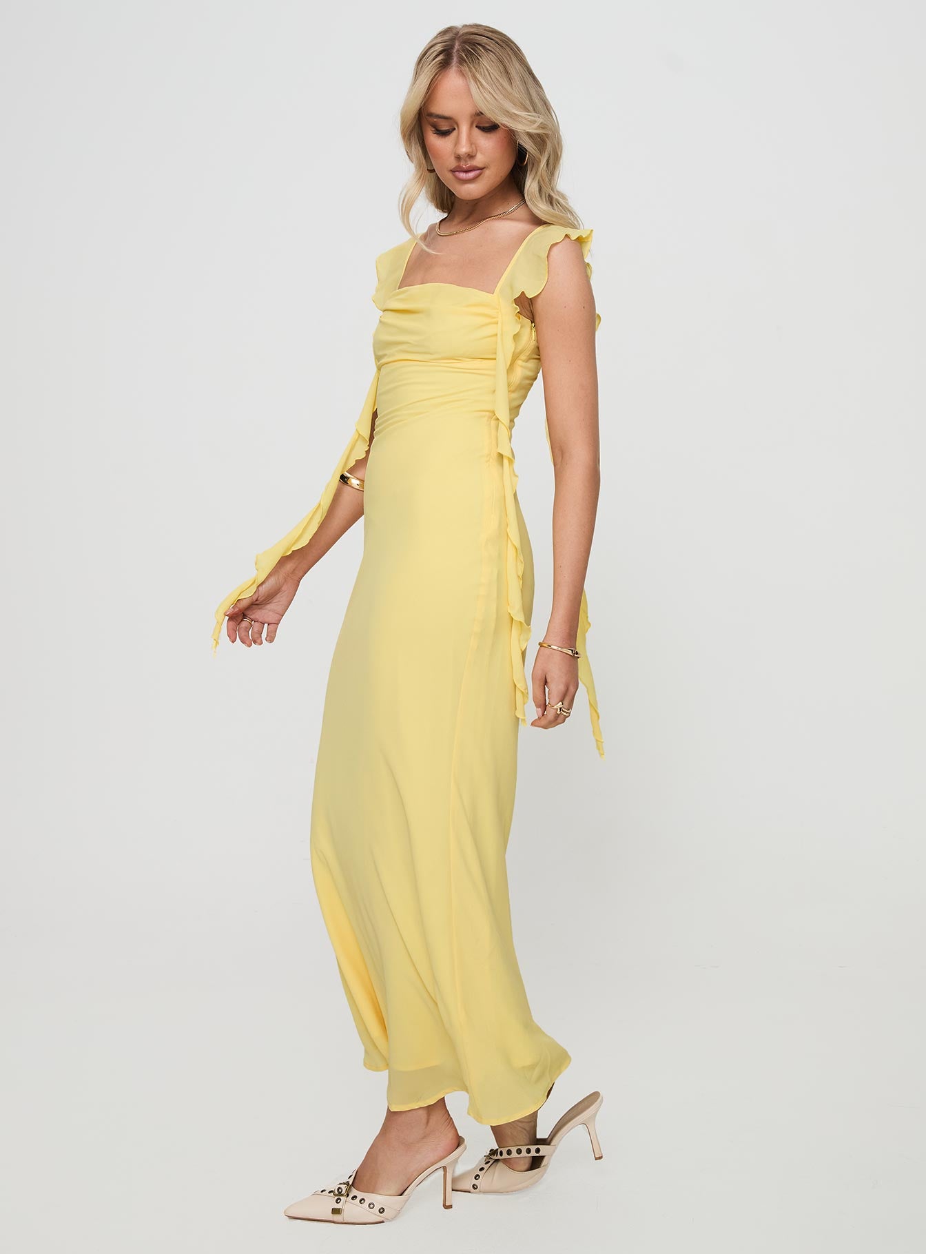 Lanai Maxi Dress Lemon Outlet Huge Surprise