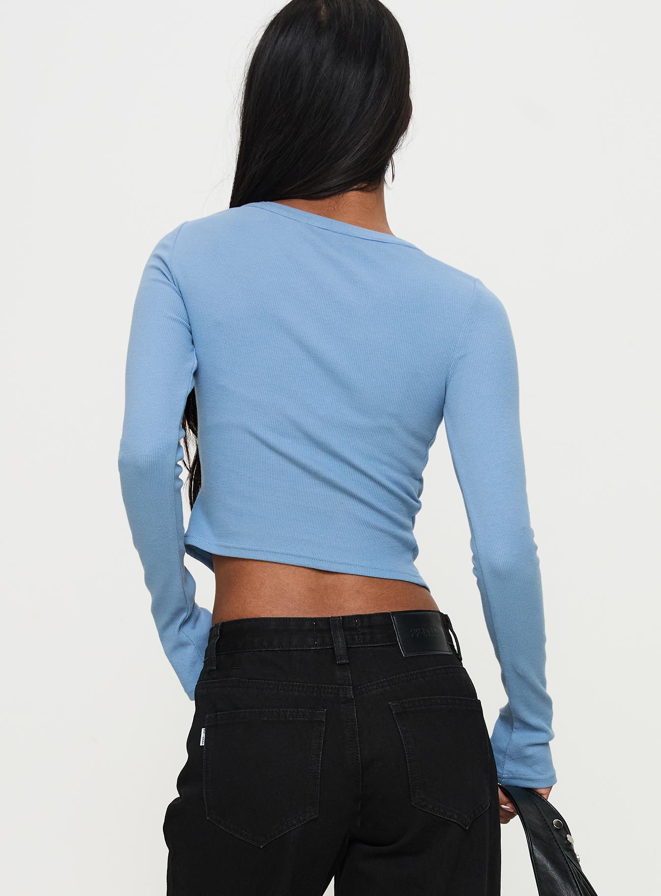 Baseline Button Up Long Sleeve Top Blue Buy Cheap Cheapest