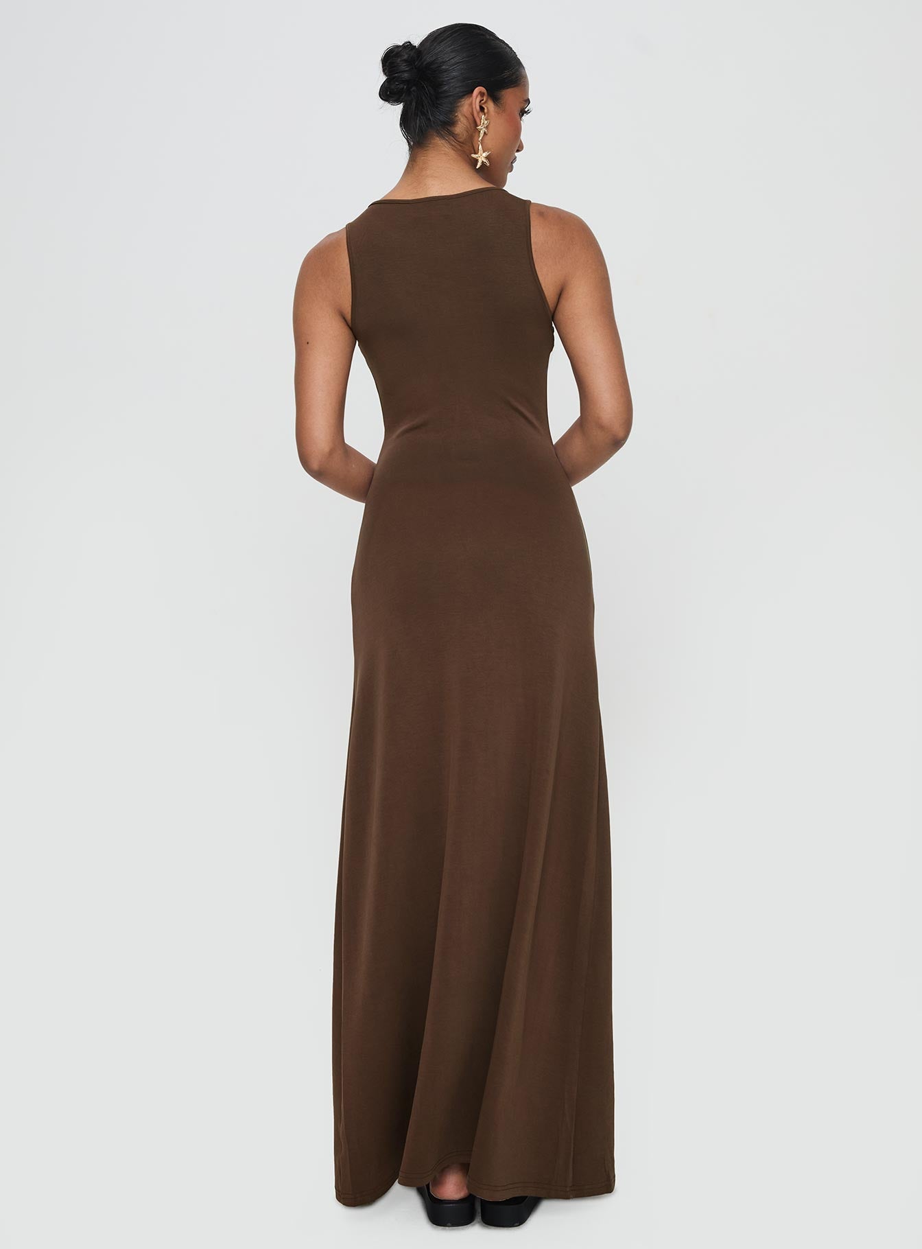 Sanur Maxi Dress Brown Discount High Quality