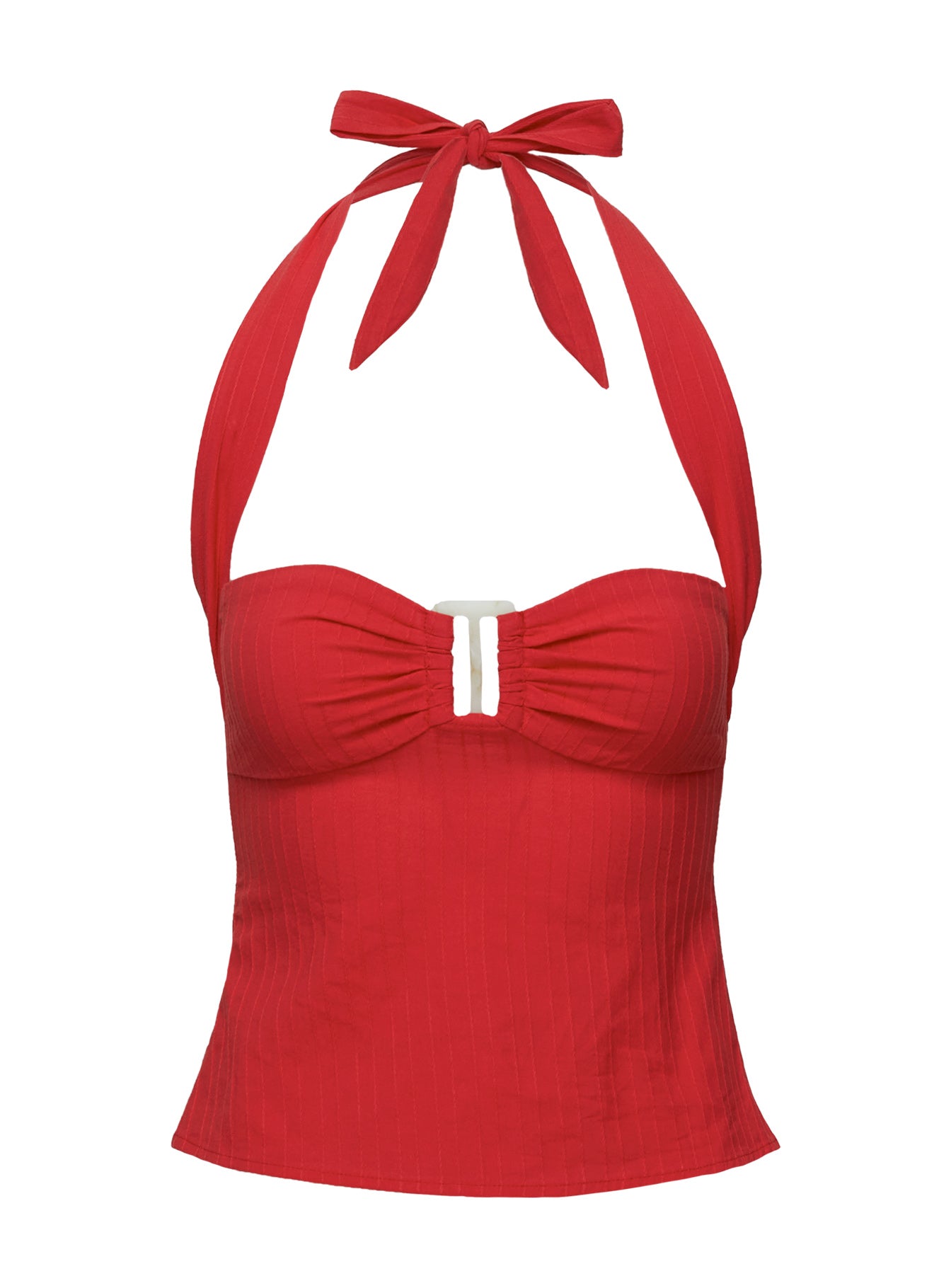 Isabetta Halter Top Red Cheap In China